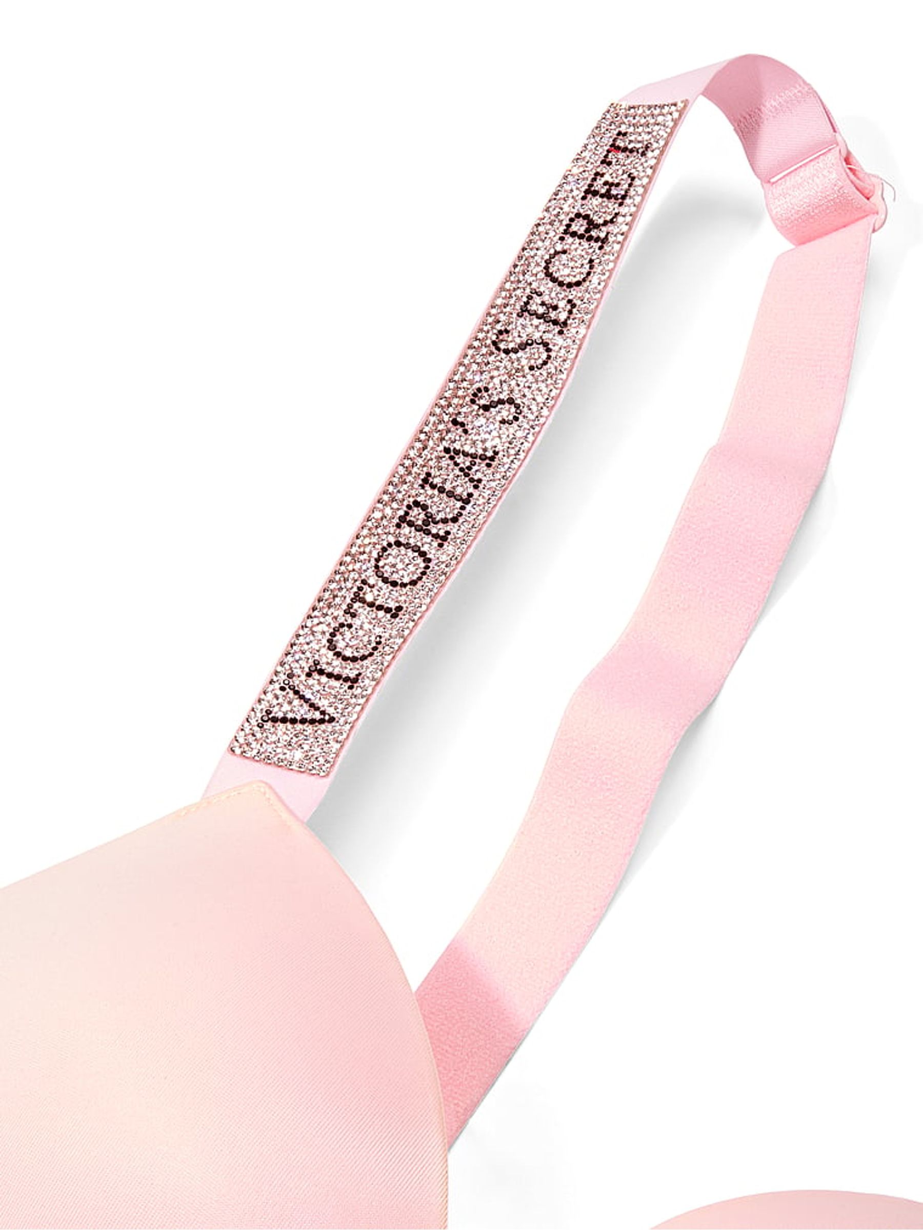 Angel Pink Push Up Shine Strap Bra - Image 2 of 2