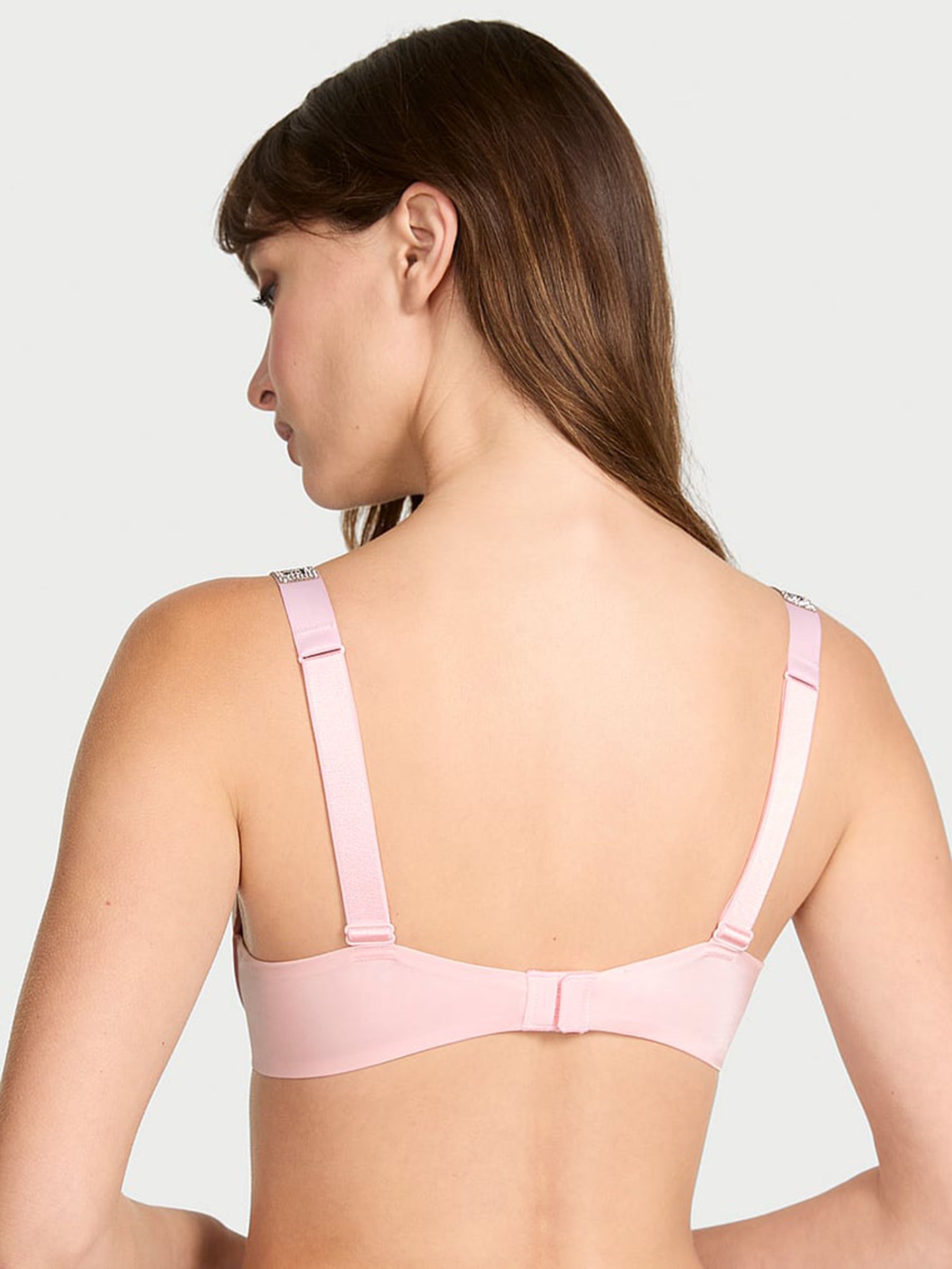 Angel Pink Lightly Lined Demi Shine Strap Bra | Victoria's Secret UK