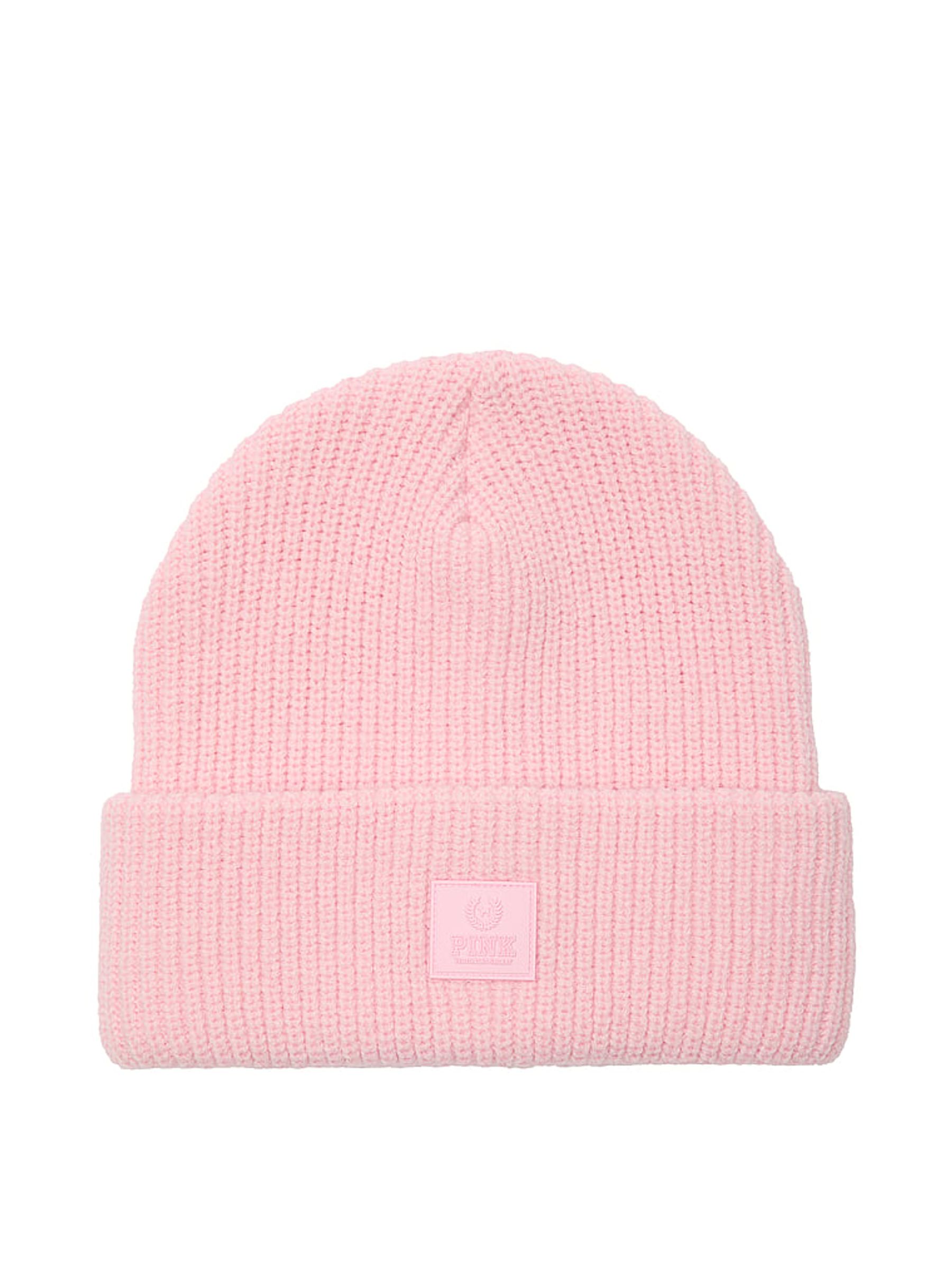 Dollhouse Pink Rib Knit Beanie - Image 2 of 2