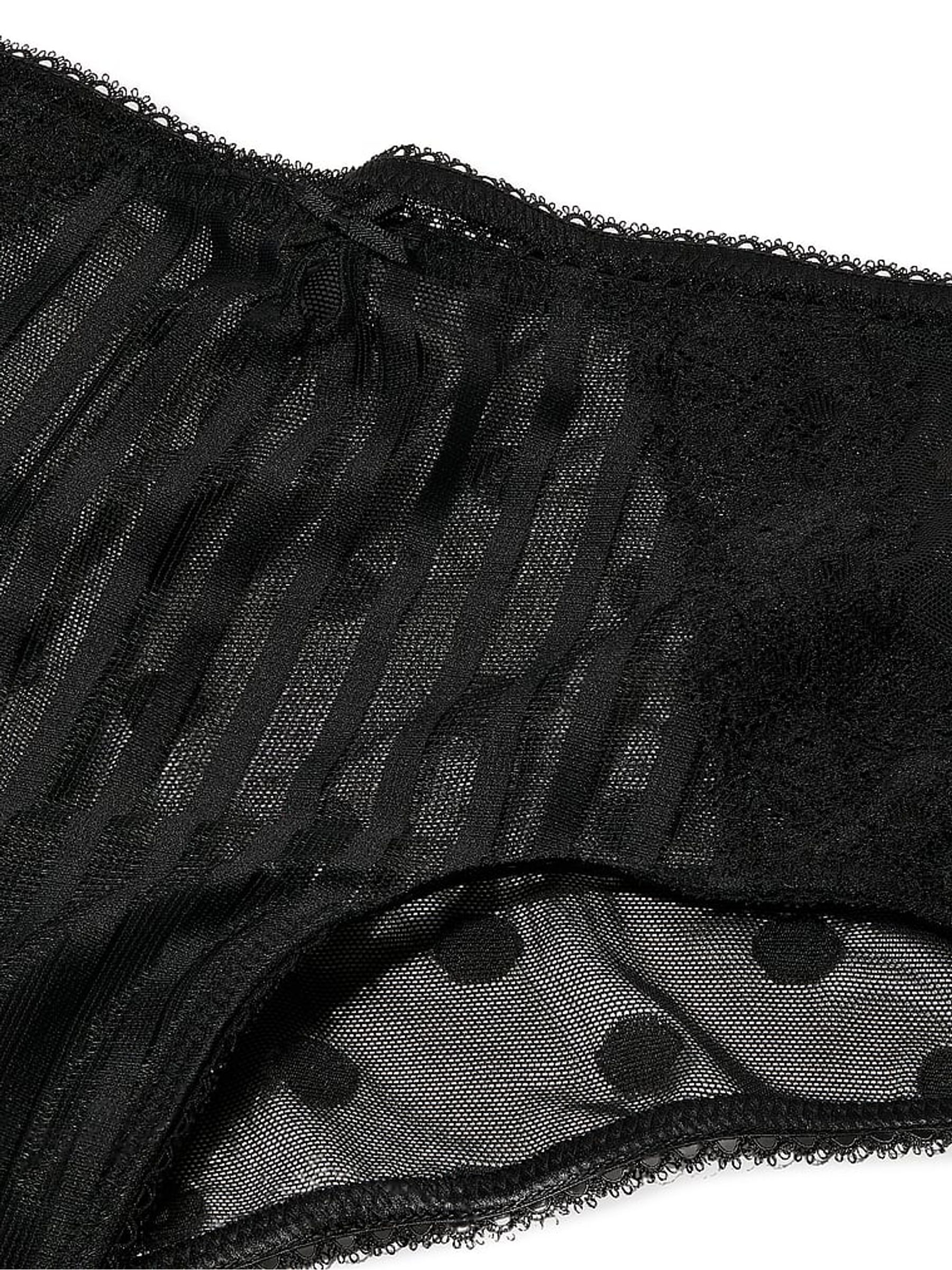 Black Cheeky Sheer Knickers - Image 4 of 4