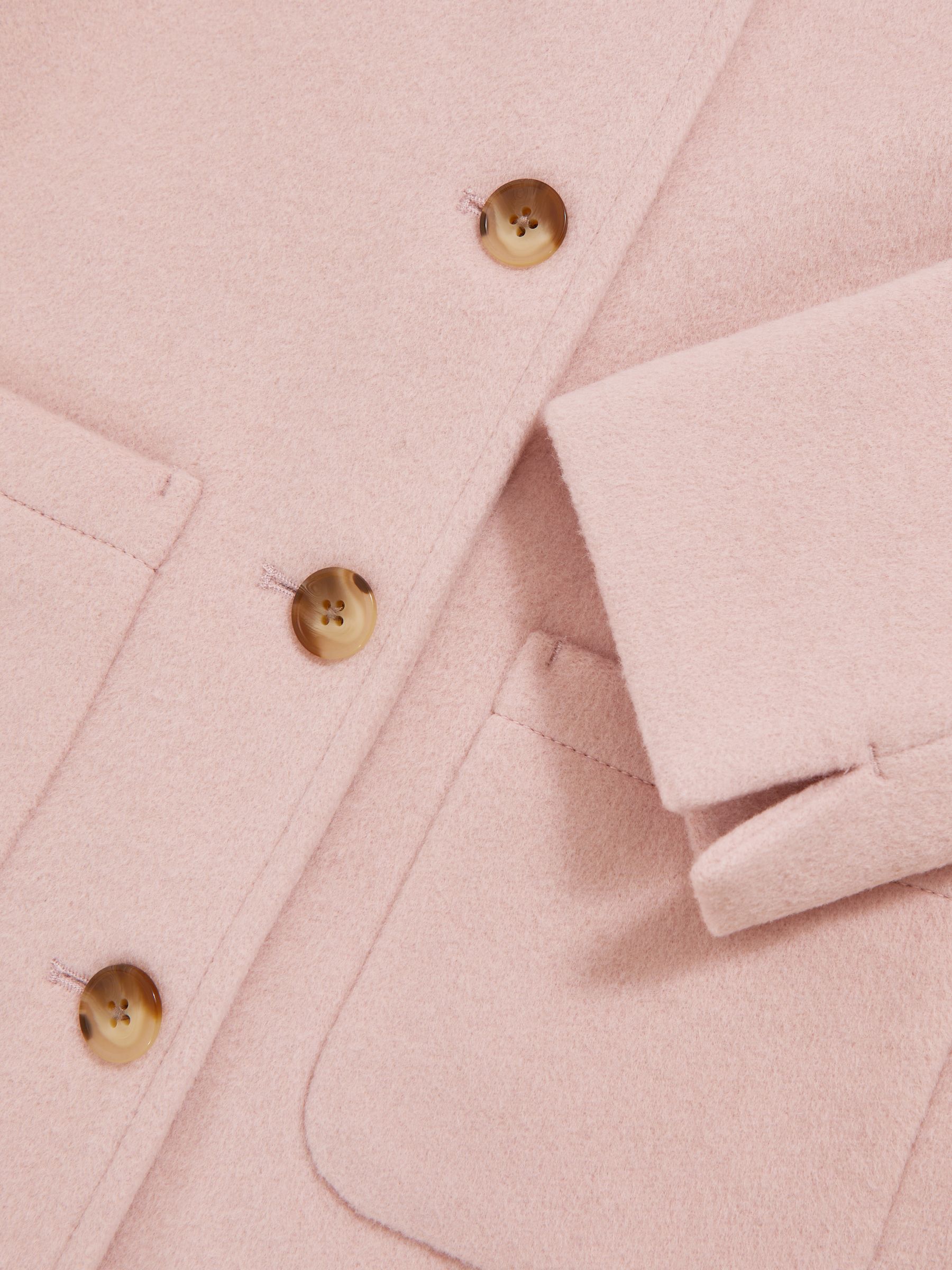 9-13 yrs Wool-Blend Single-Breasted Coat in Pink - Image 4 of 4