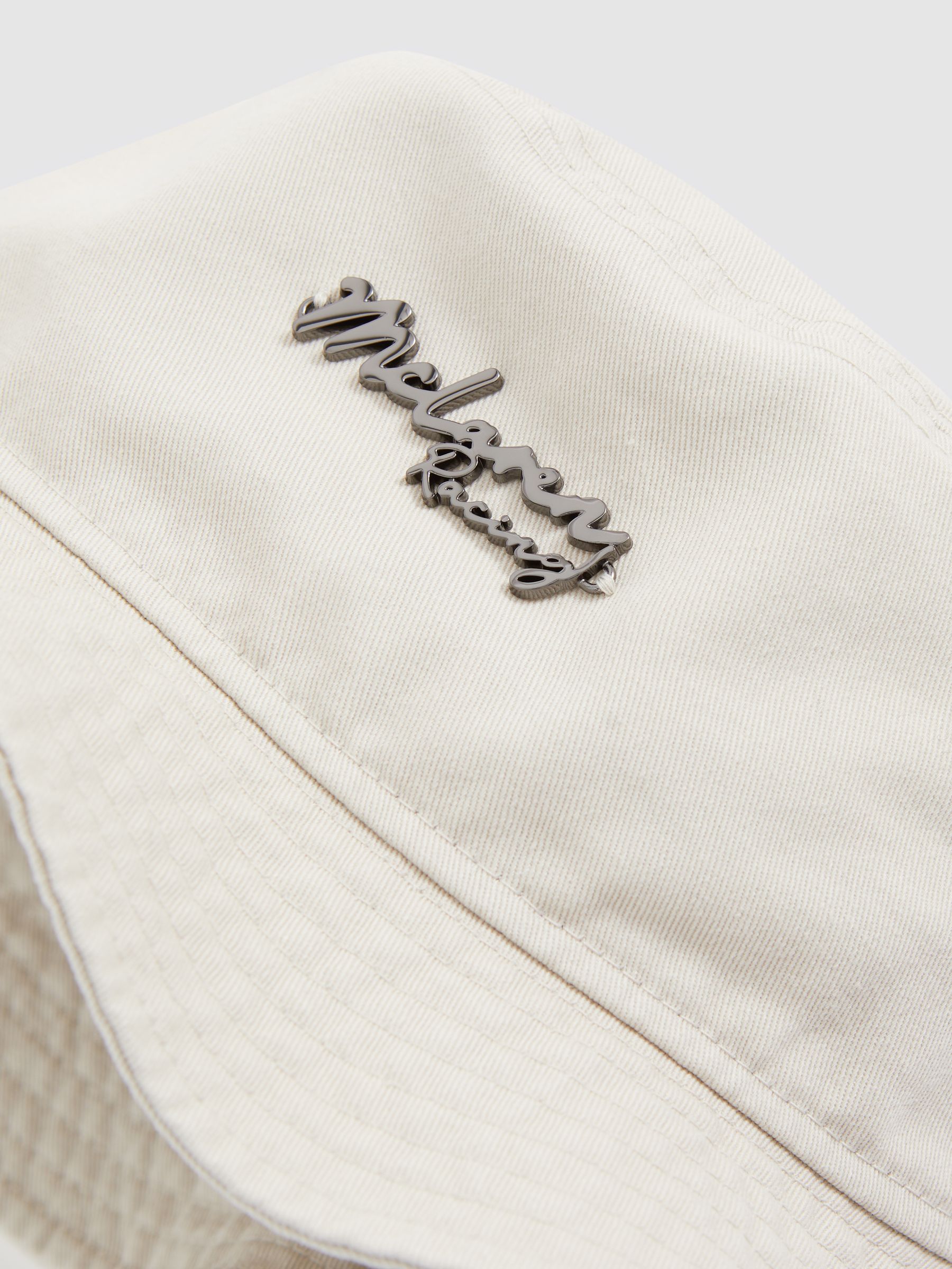 Unisex Fit McLaren Racing Cotton Bucket Hat in Stone - Image 1 of 6