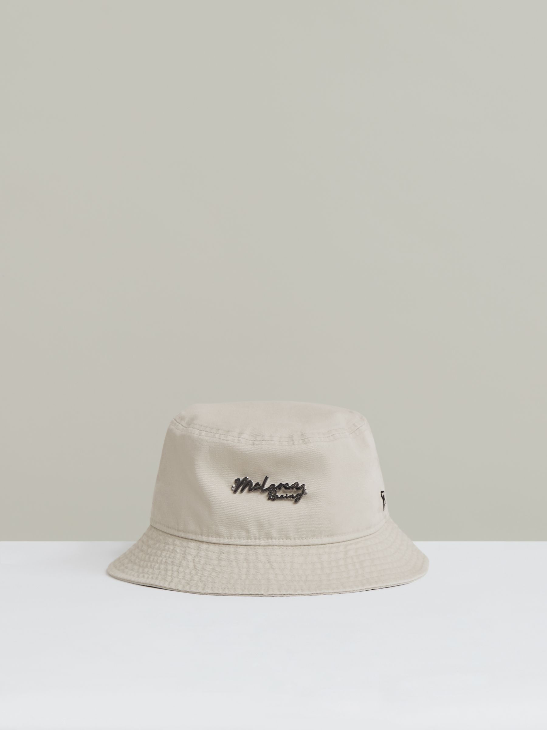 Unisex Fit McLaren Racing Cotton Bucket Hat in Stone - Image 2 of 6