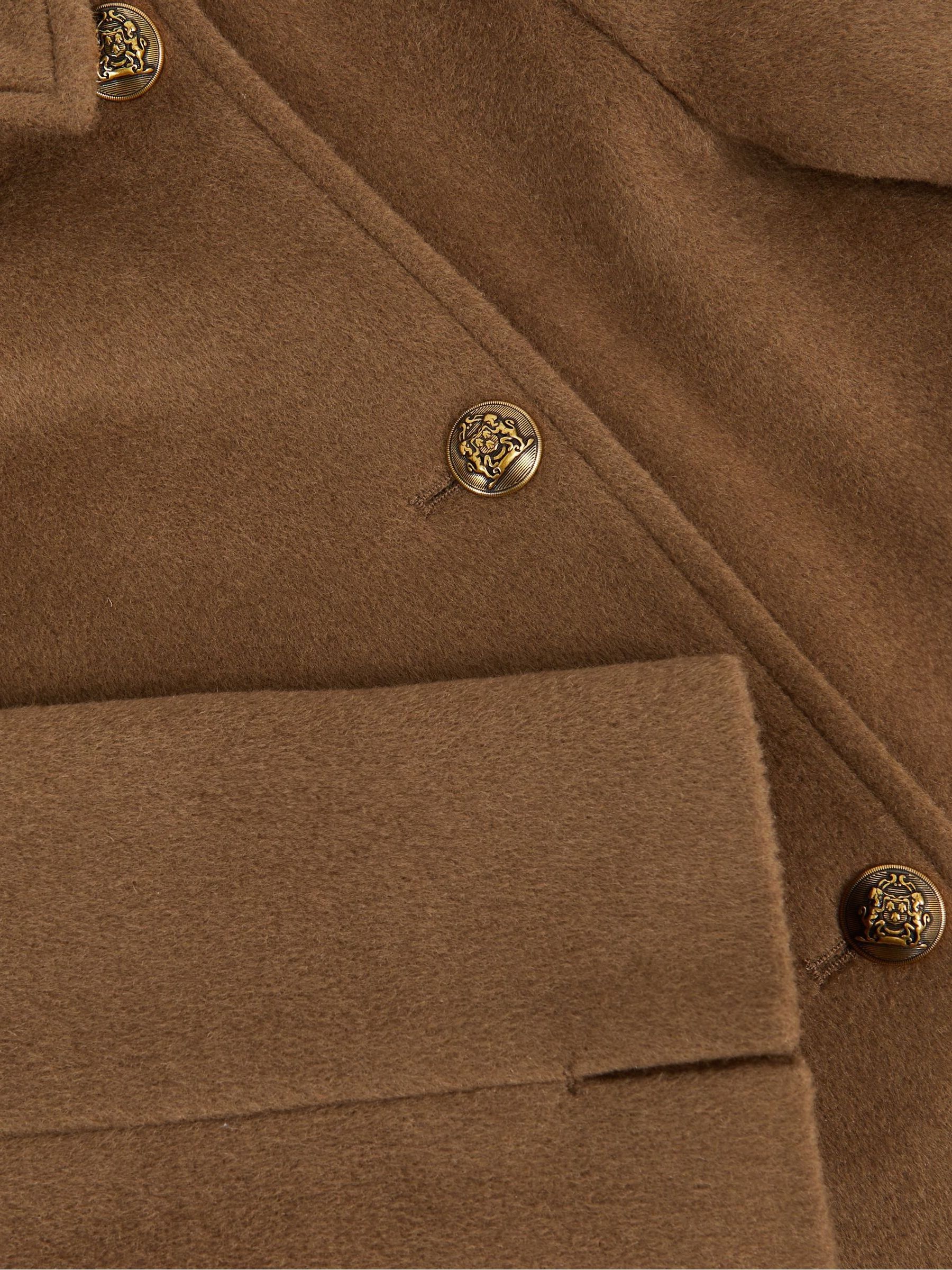 13-14 yrs Wool-Blend Double-Breasted Coat in Camel - Image 5 of 5