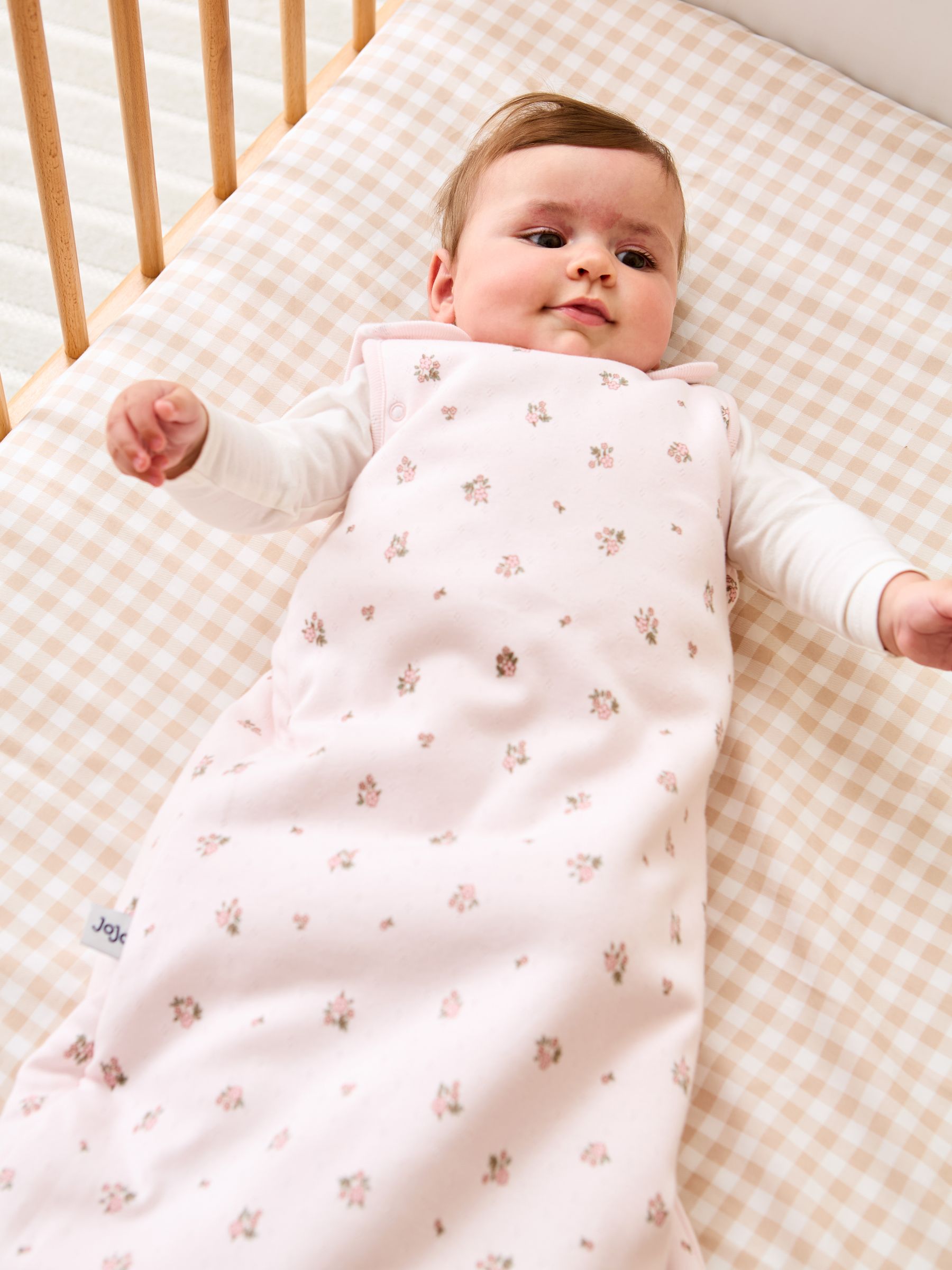 Pink Floral Pointelle 2.5 Tog Baby Sleeping Bag - Image 1 of 3