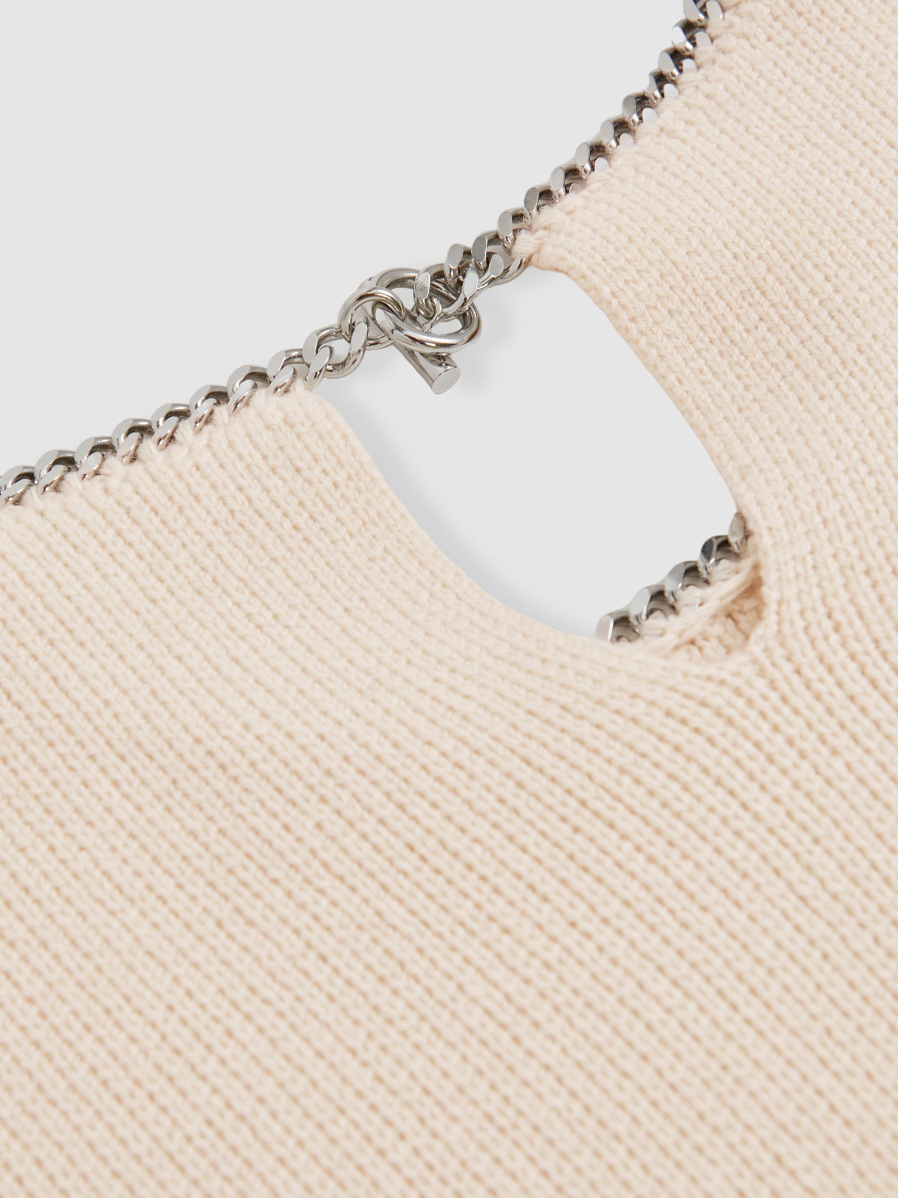 Wool-Blend Necklace-Trim Jumper with Cashmere in Cream - Image 6 of 6