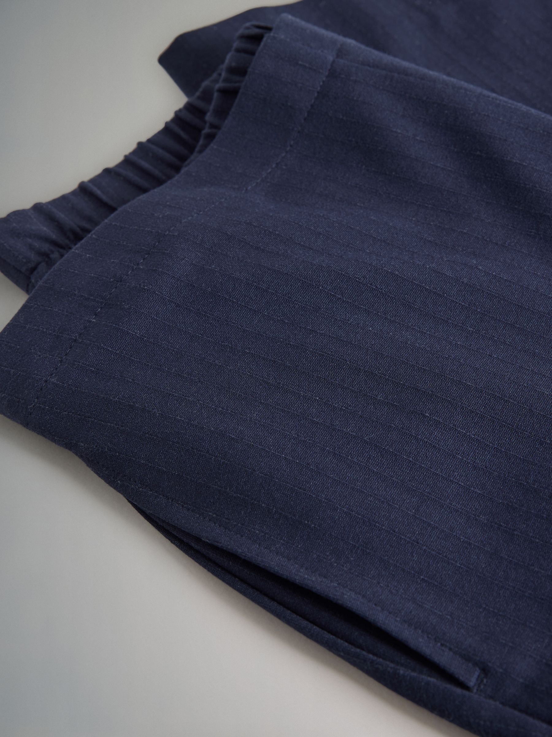 Black/Navy 2 Pack Ponte Pinstripe Wide Leg Trousers - Image 5 of 5