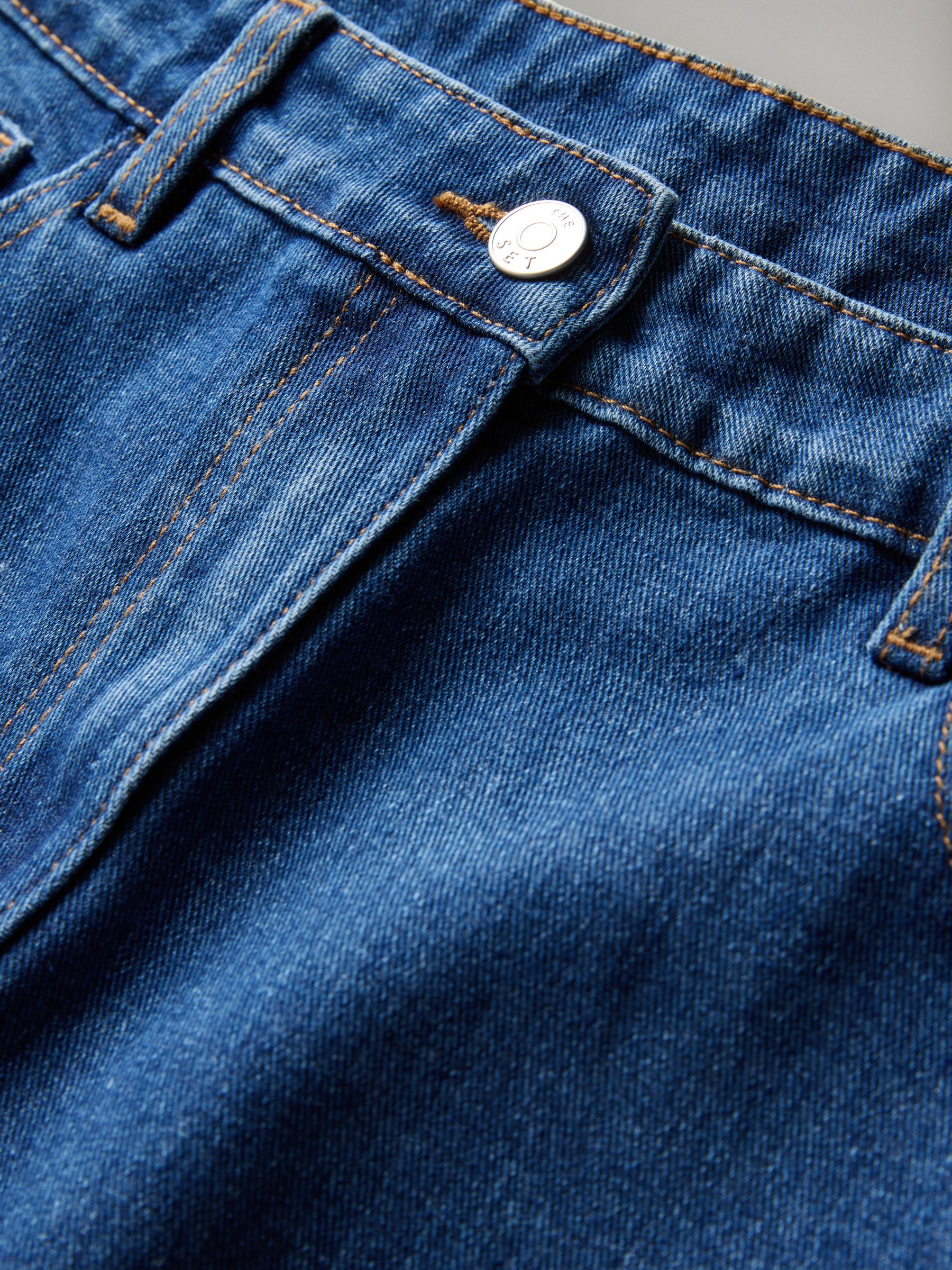 Black/Mid Blue 2 Pack Low Rise Wide Leg Denim Jeans - Image 6 of 6