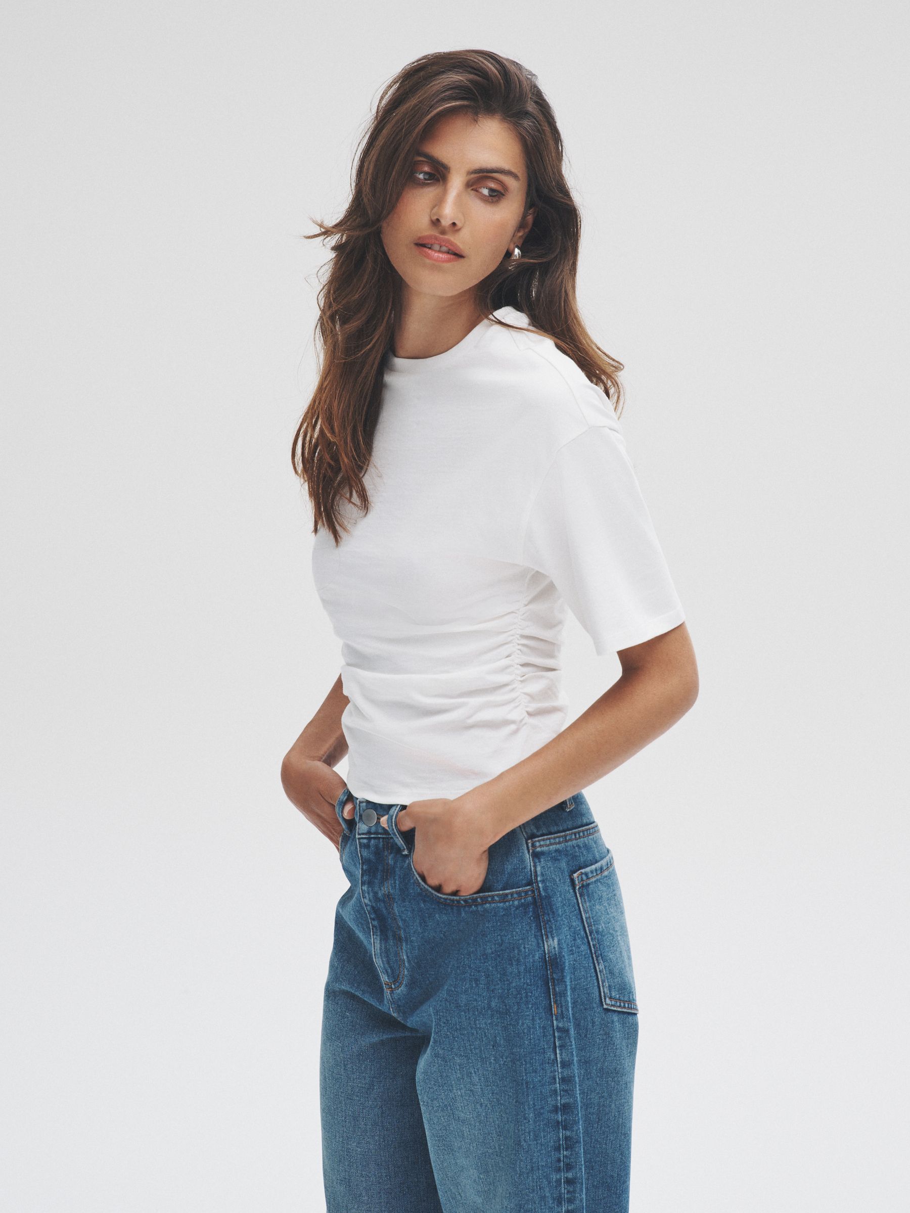 3 Pack Ruched Short Sleeve T-Shirts - Image 1 of 6