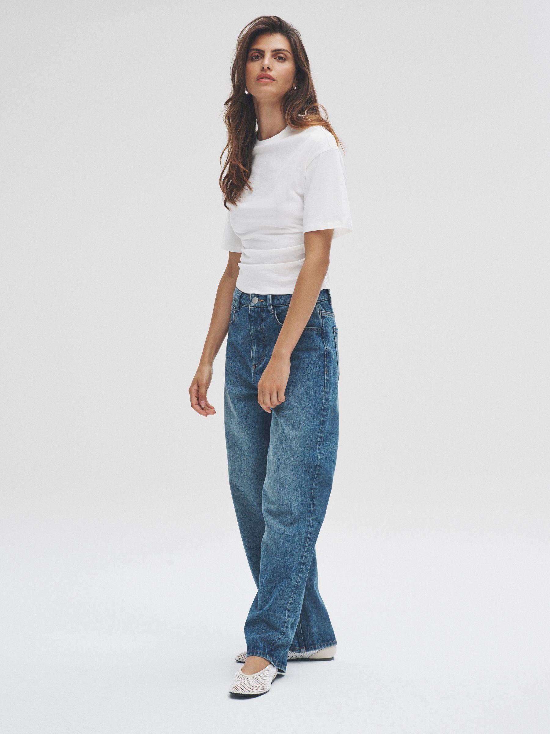 3 Pack Ruched Short Sleeve T-Shirts - Image 3 of 6