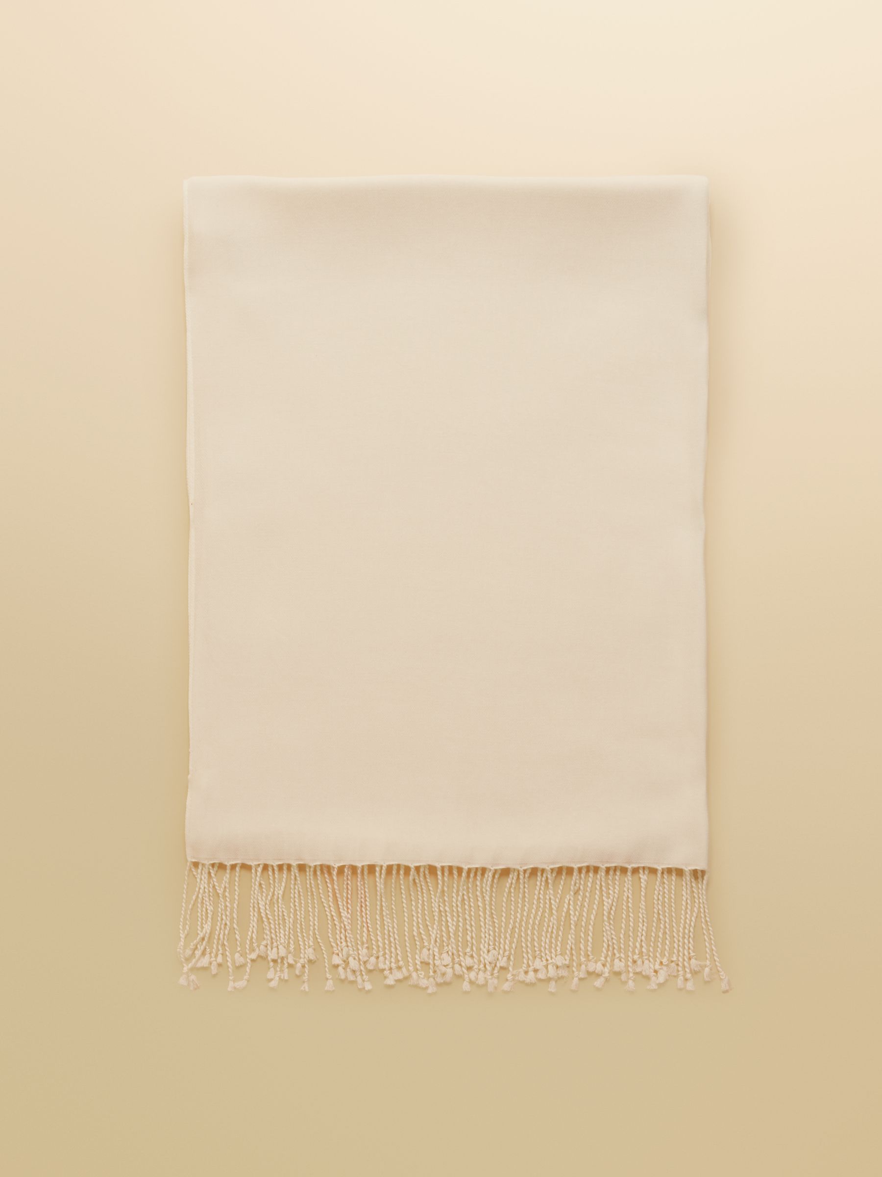 Ascot Cream Wrap Scarf - Image 5 of 7