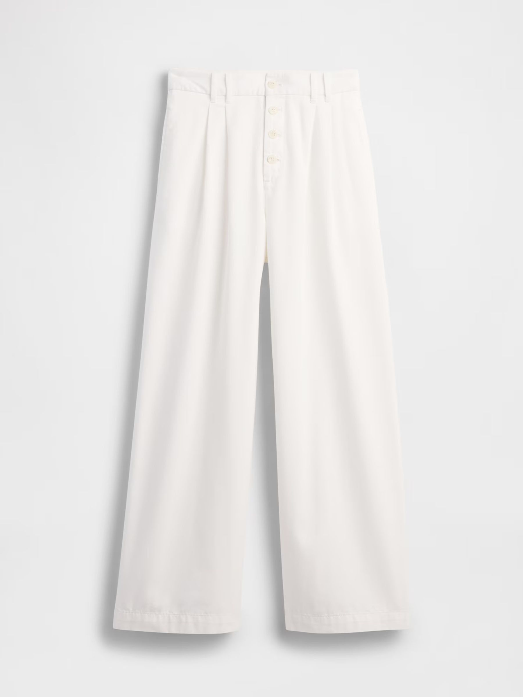 White DÔEN High Rise Pleated Trousers - Image 8 of 8