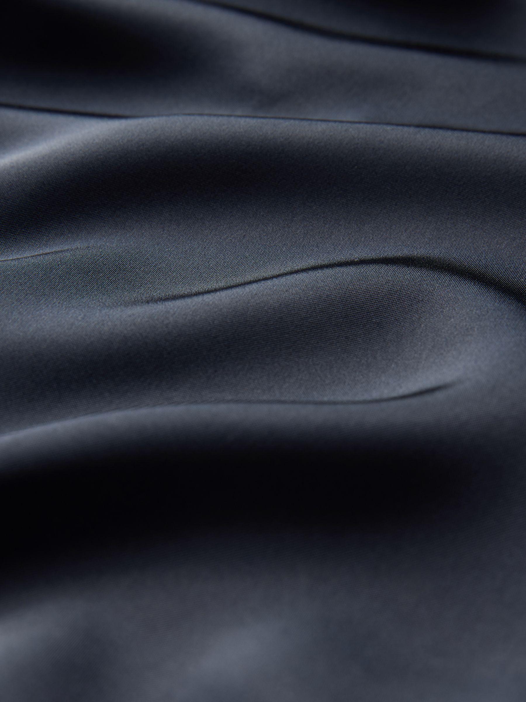 Navy Blue - Satin Shirt and Trousers Co-Ord - Image 11 of 11