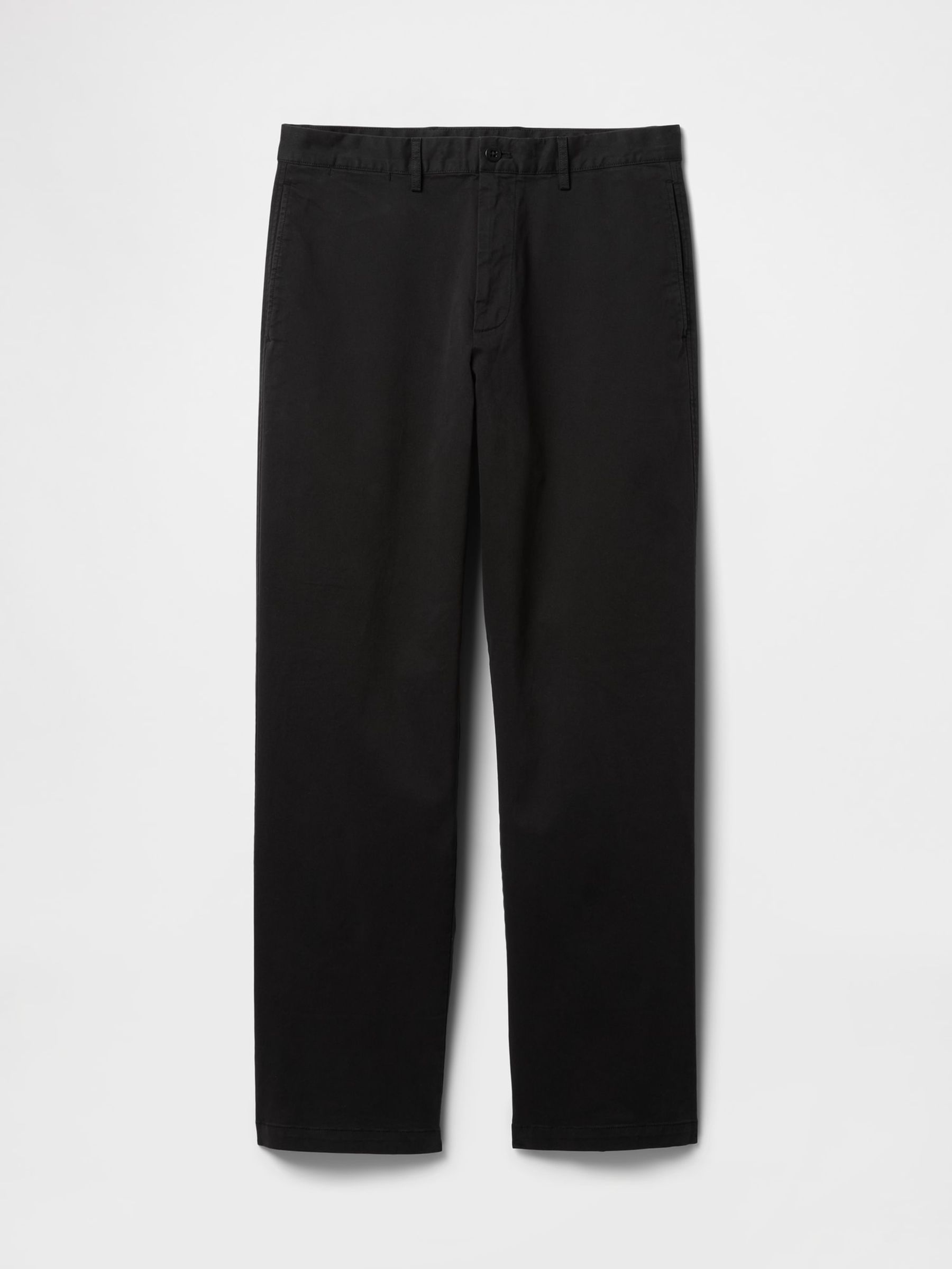 Black 90's Loose Fit Stretch Chino Trousers - Image 5 of 5