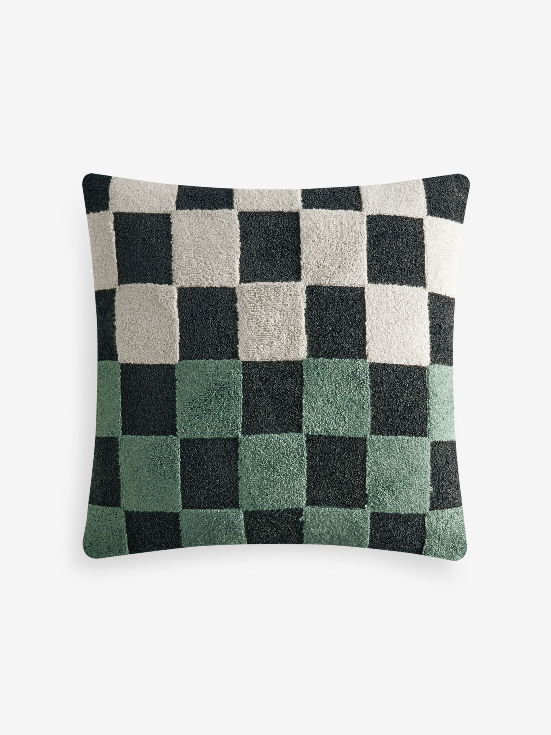 Blue Tilo Checkerboard Cushion - Image 4 of 4