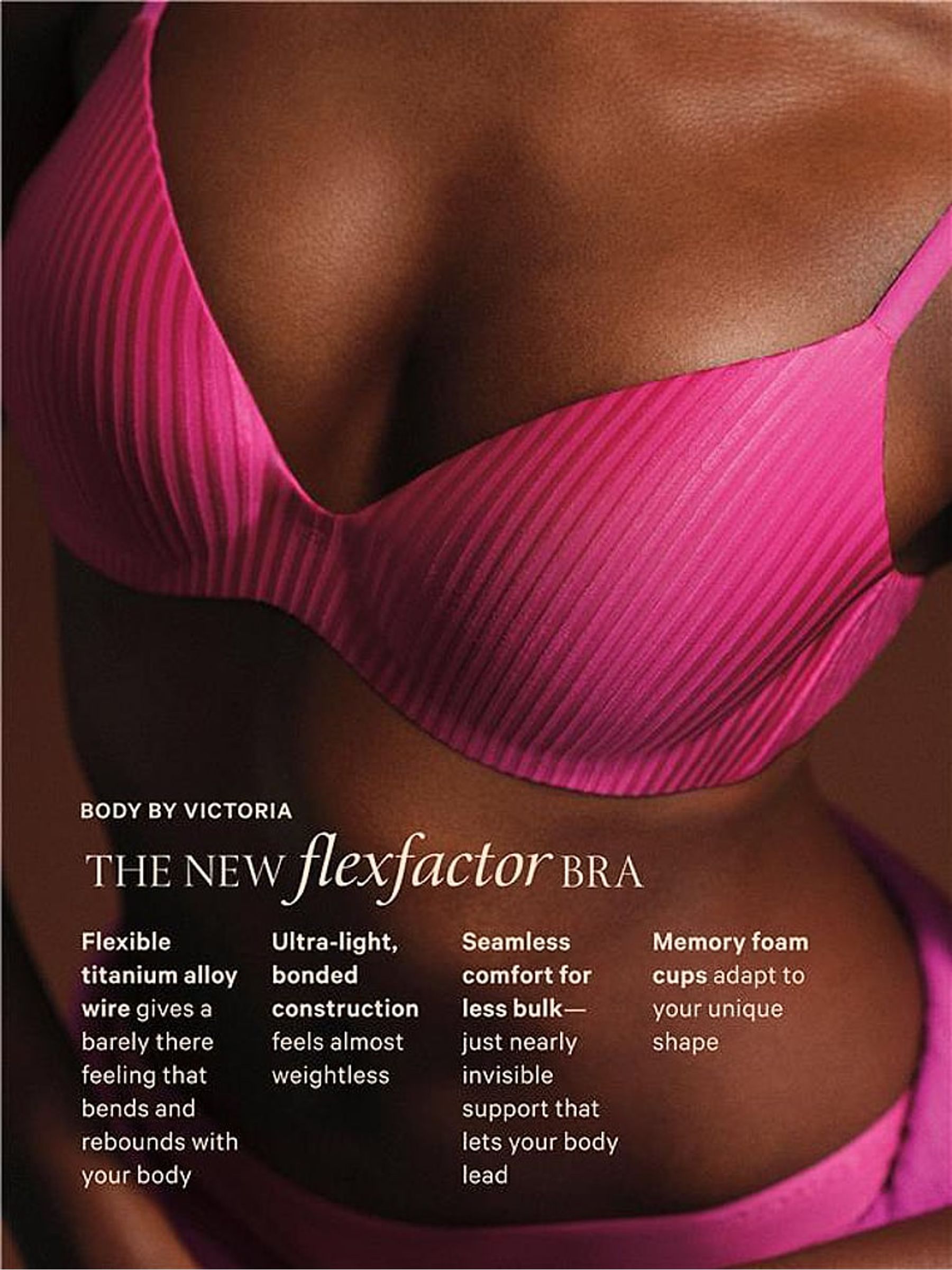 Allure Pink Lightly Lined Demi Flexfactor Bra - Image 4 of 5