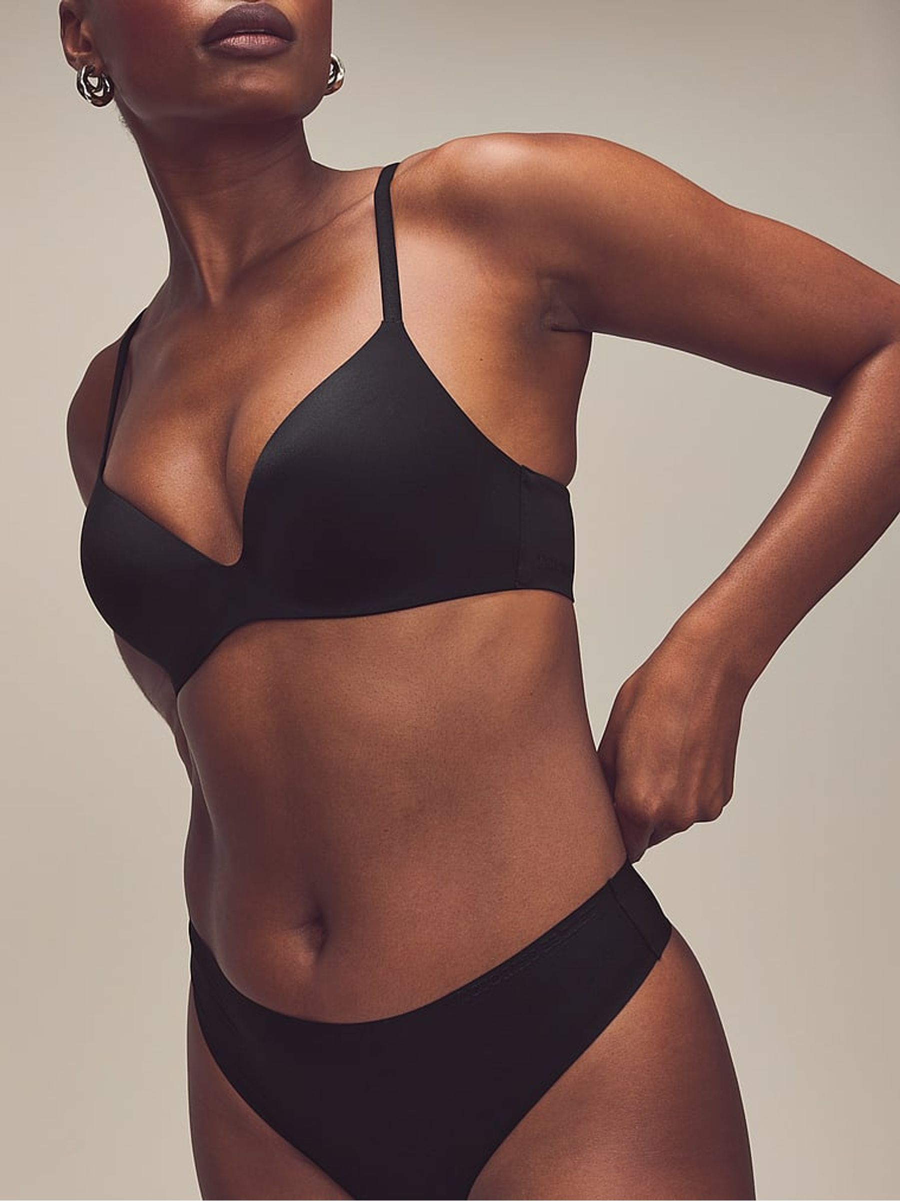 Black Lightly Lined Demi Flexfactor Bra - Image 3 of 4