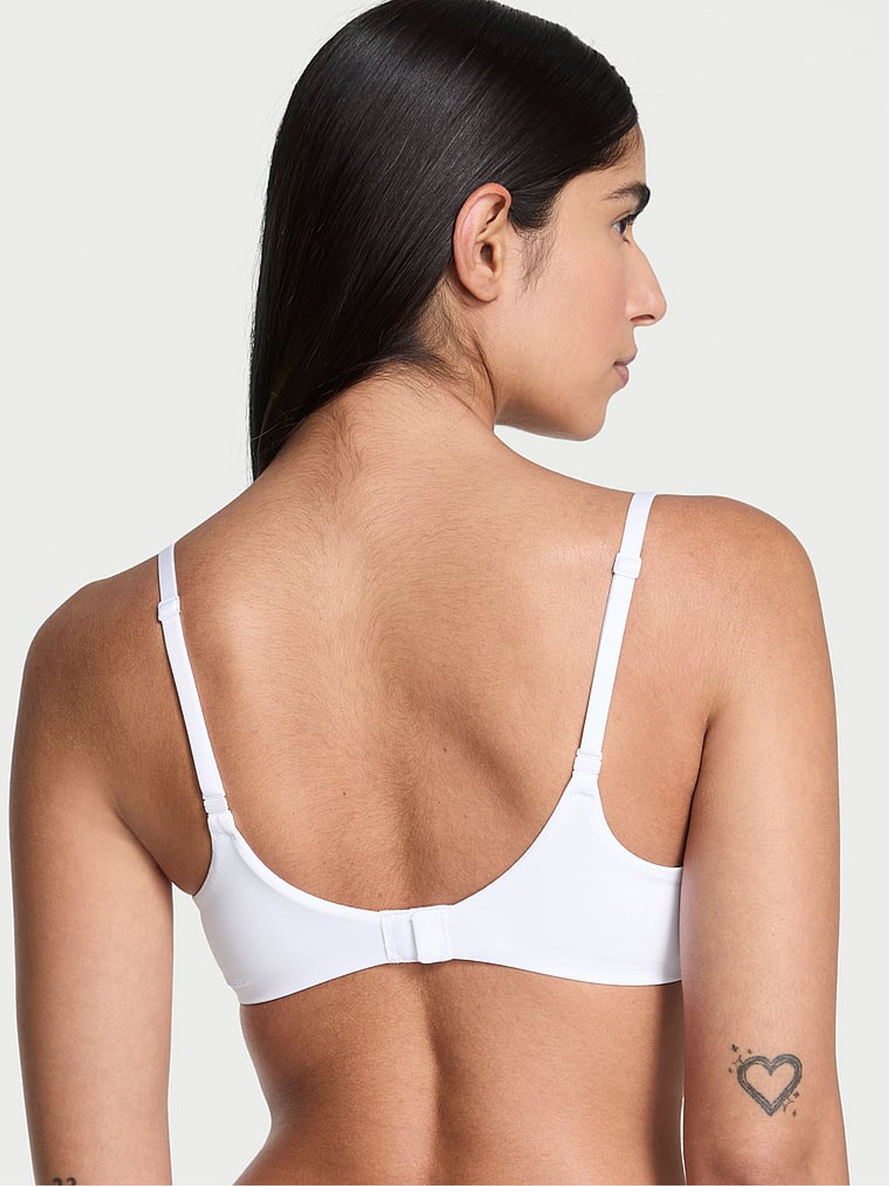 White Lightly Lined Demi Flexfactor Bra - Image 2 of 3