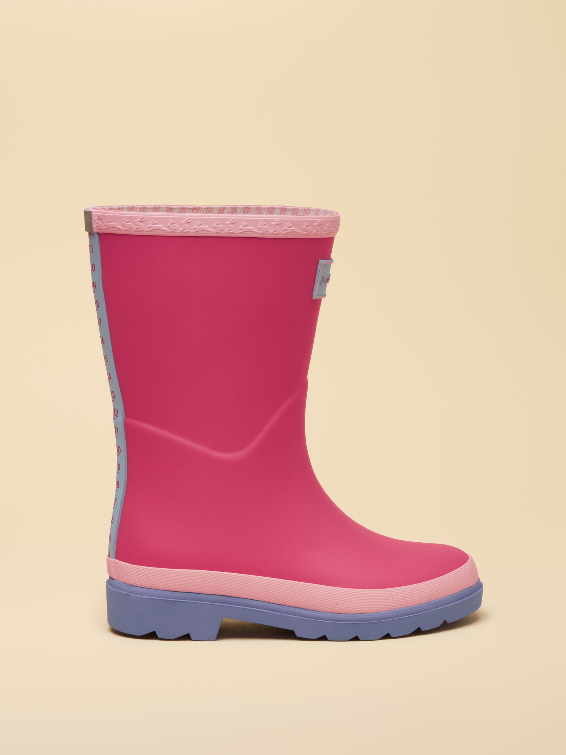 Kids' Pink/Blue Colourblock Wellies - Image 3 of 6