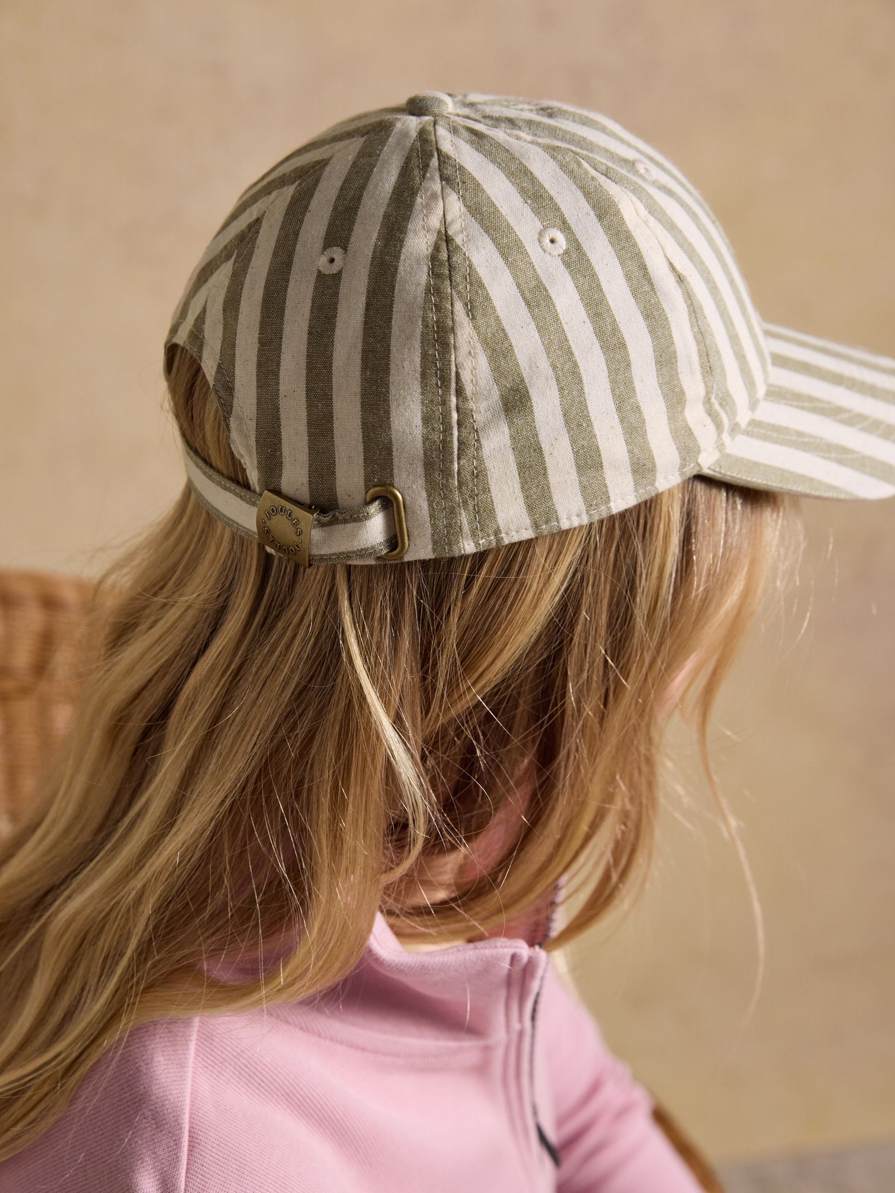 Daley Stripe Green Ecru Baseball Cap - Image 2 of 7