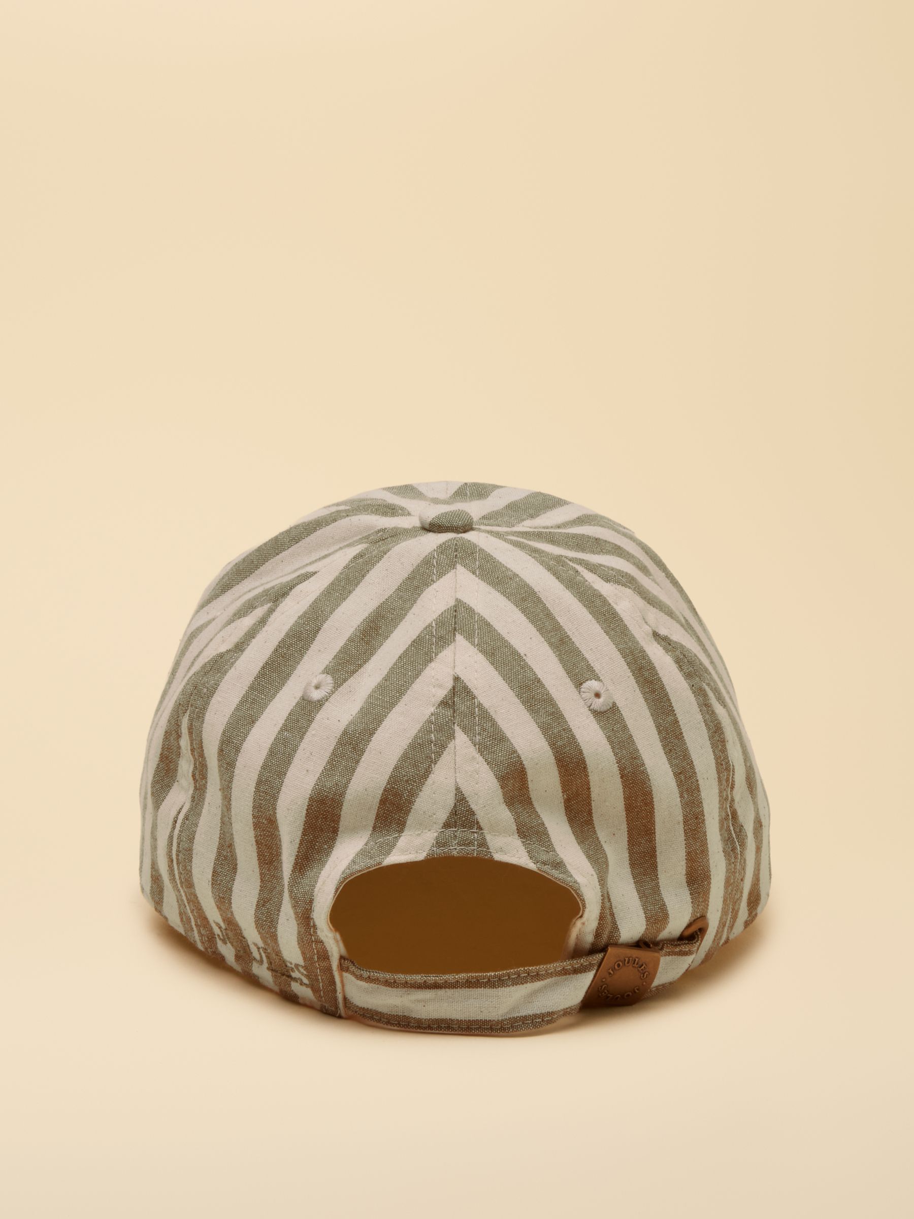 Daley Stripe Green Ecru Baseball Cap - Image 5 of 7