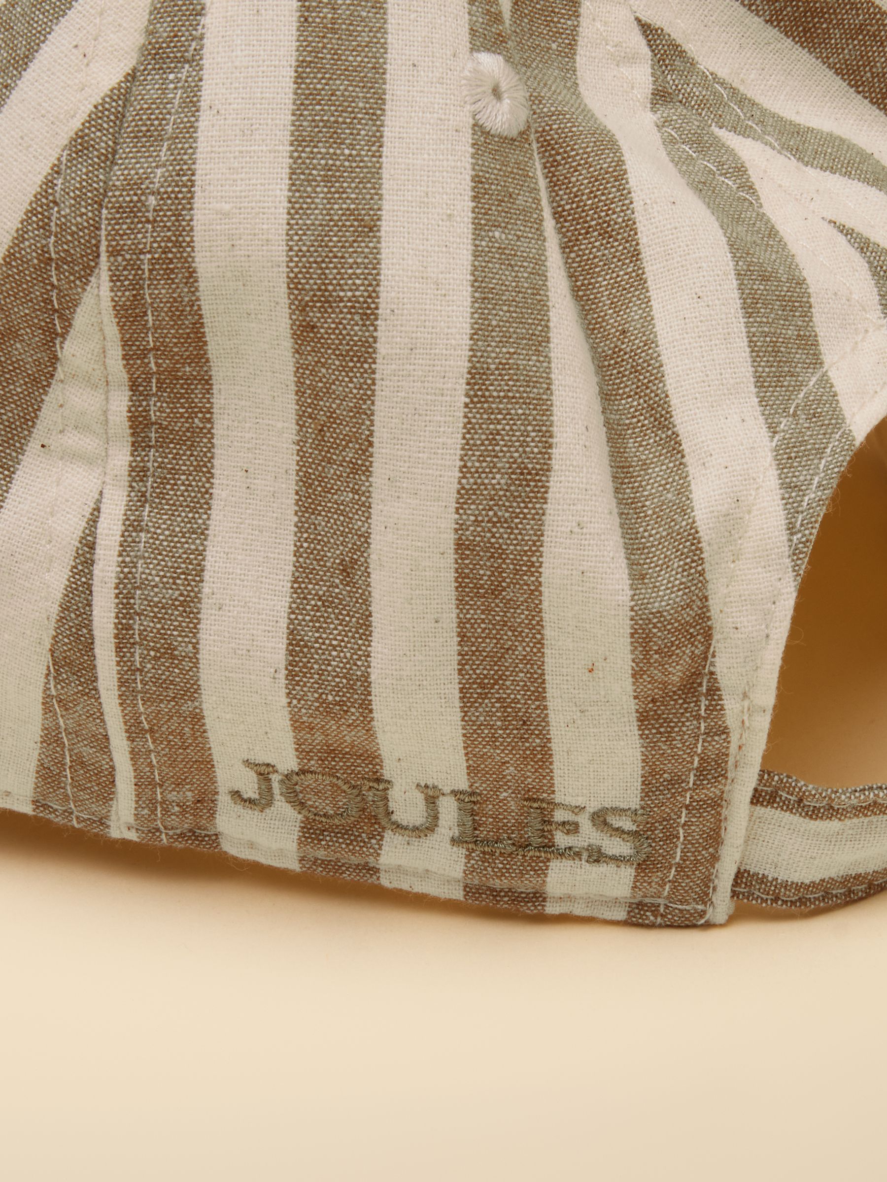 Daley Stripe Green Ecru Baseball Cap - Image 7 of 7