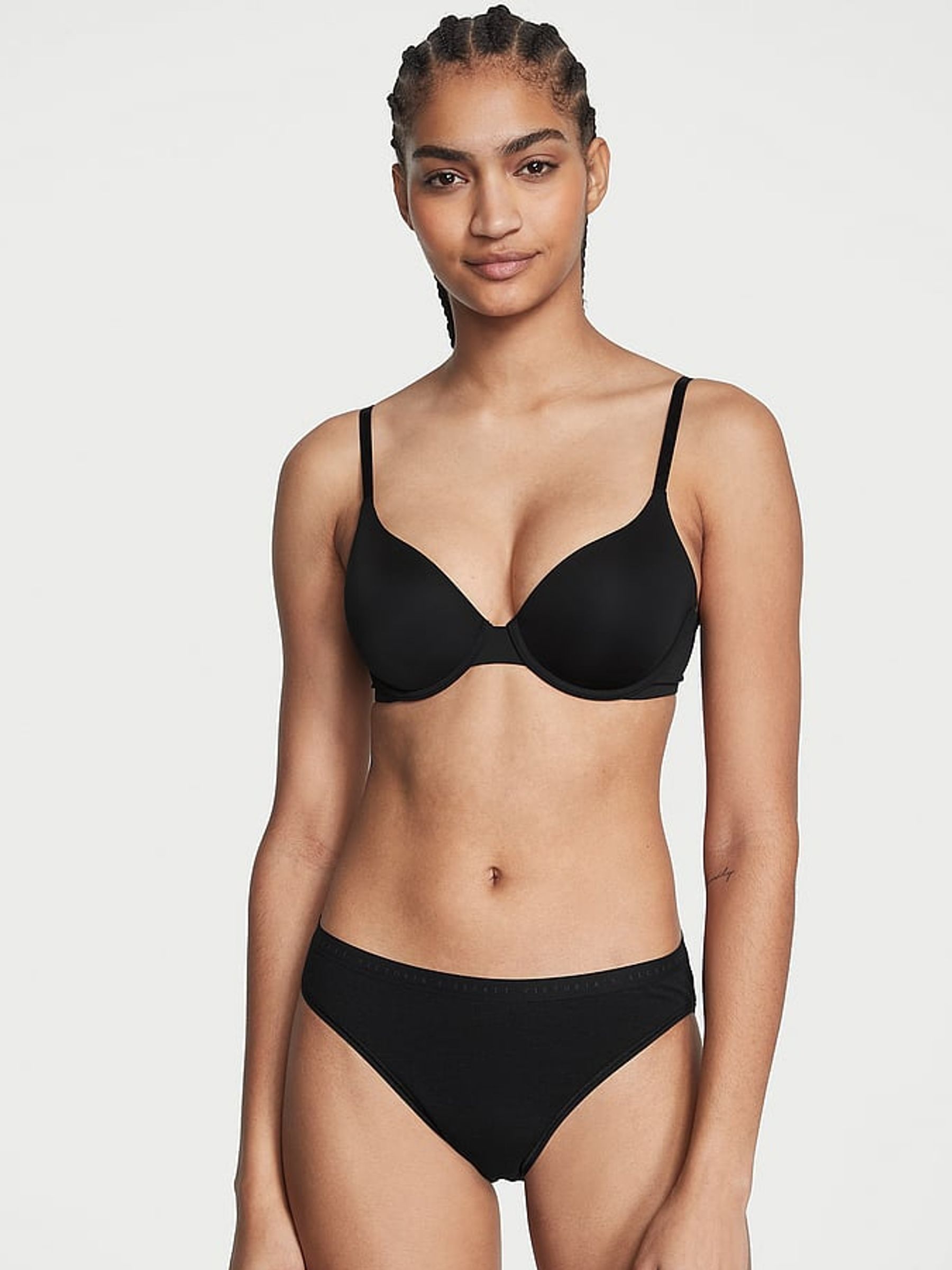 Black Bikini Logo 4 Pack Knickers - Image 2 of 7