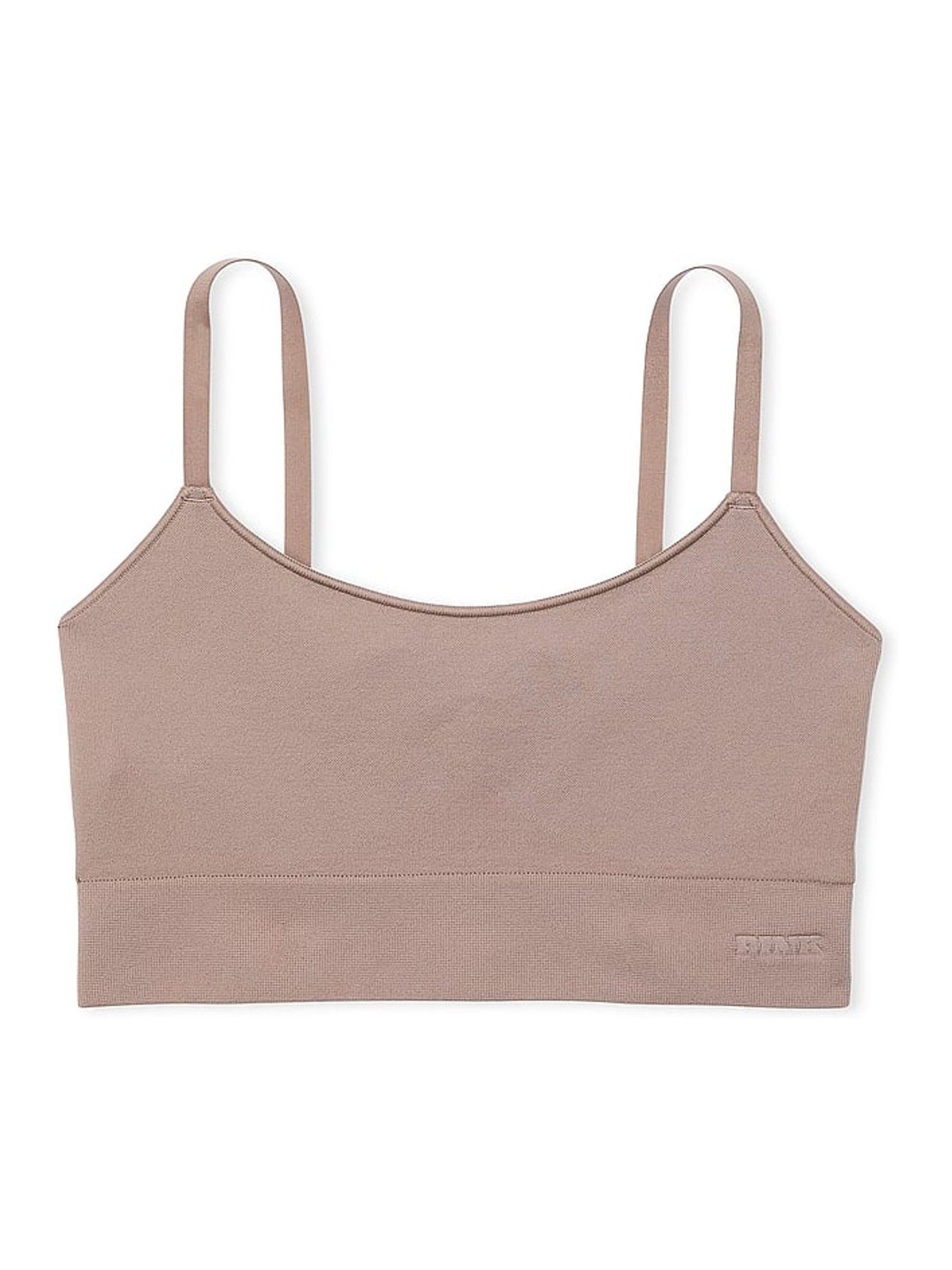 Iced Coffee Brown Seamless Scoop Racerback Sports Bra - Image 3 of 3
