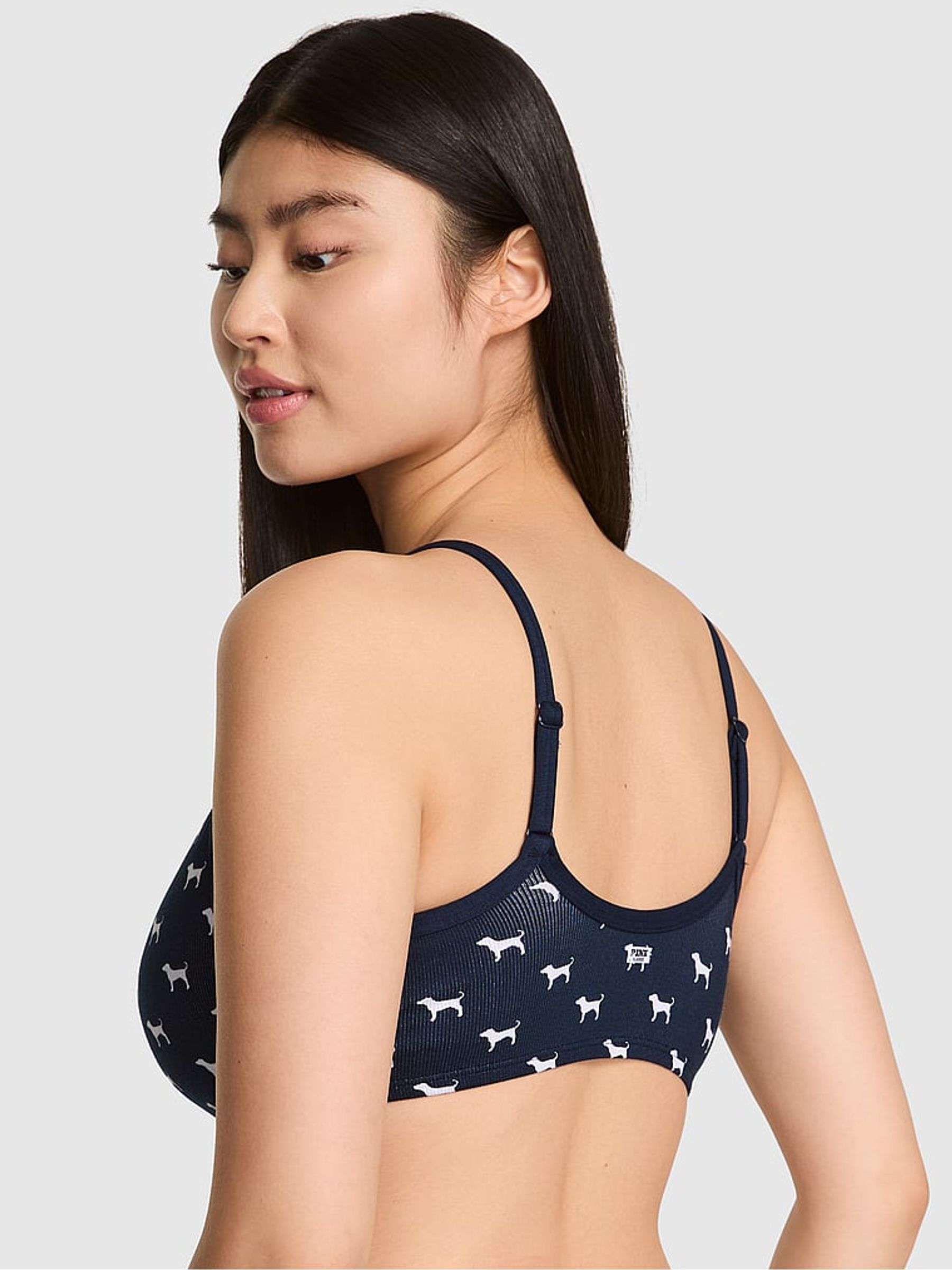 Noir Navy Blue Bralette Scoop Bralette - Image 2 of 3