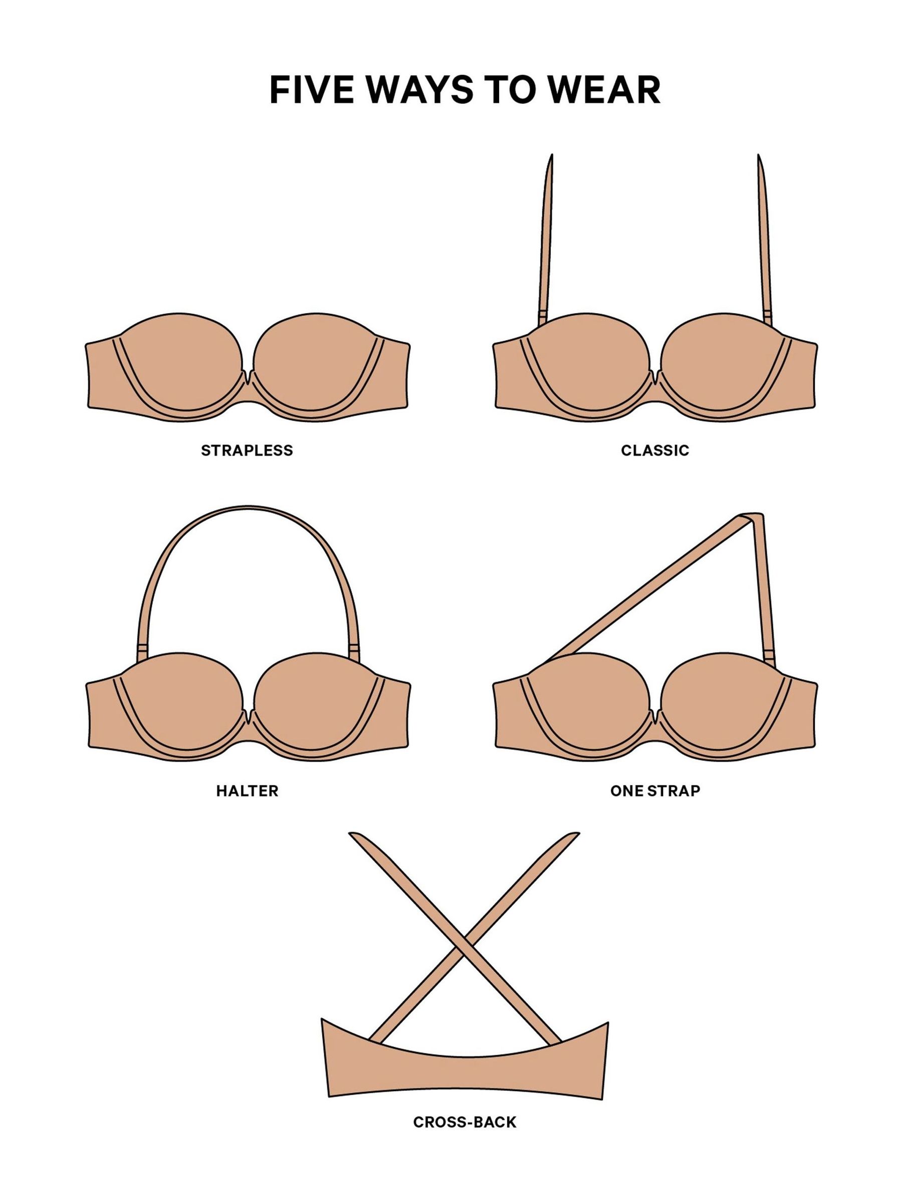 Praline Nude Strapless Multiway Push Up Bra - Image 4 of 4