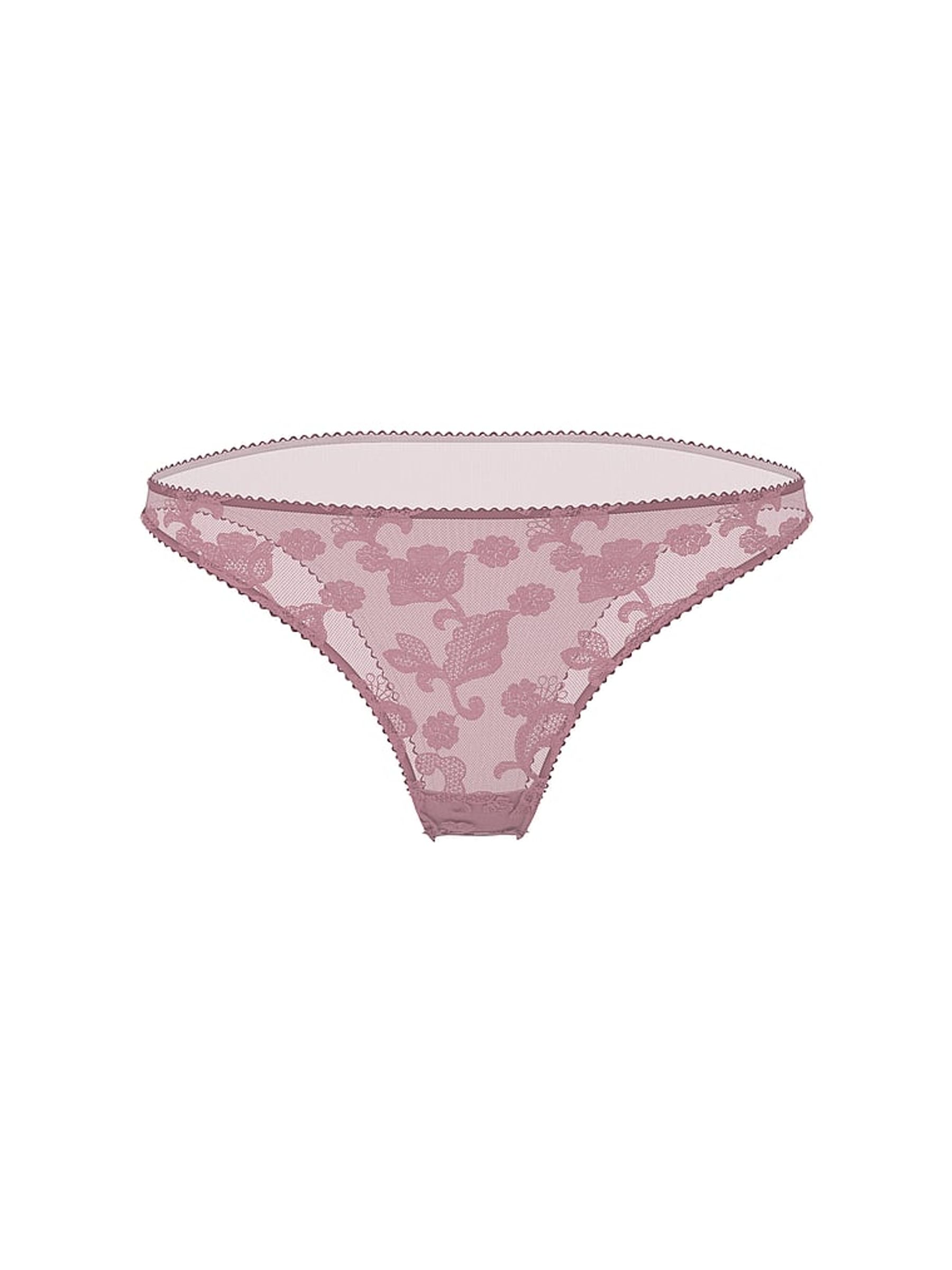 Pink Rose Brazilian Blossom Embroidery Knickers - Image 3 of 4