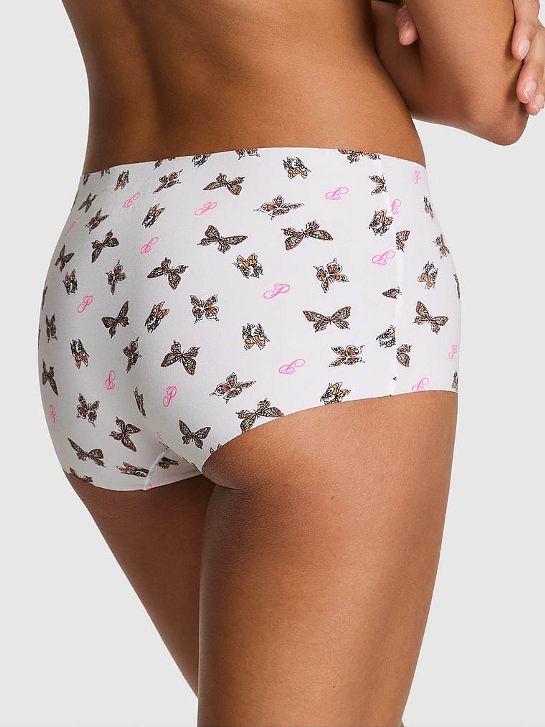 White Butterfly Short No Show Knickers - Image 2 of 3