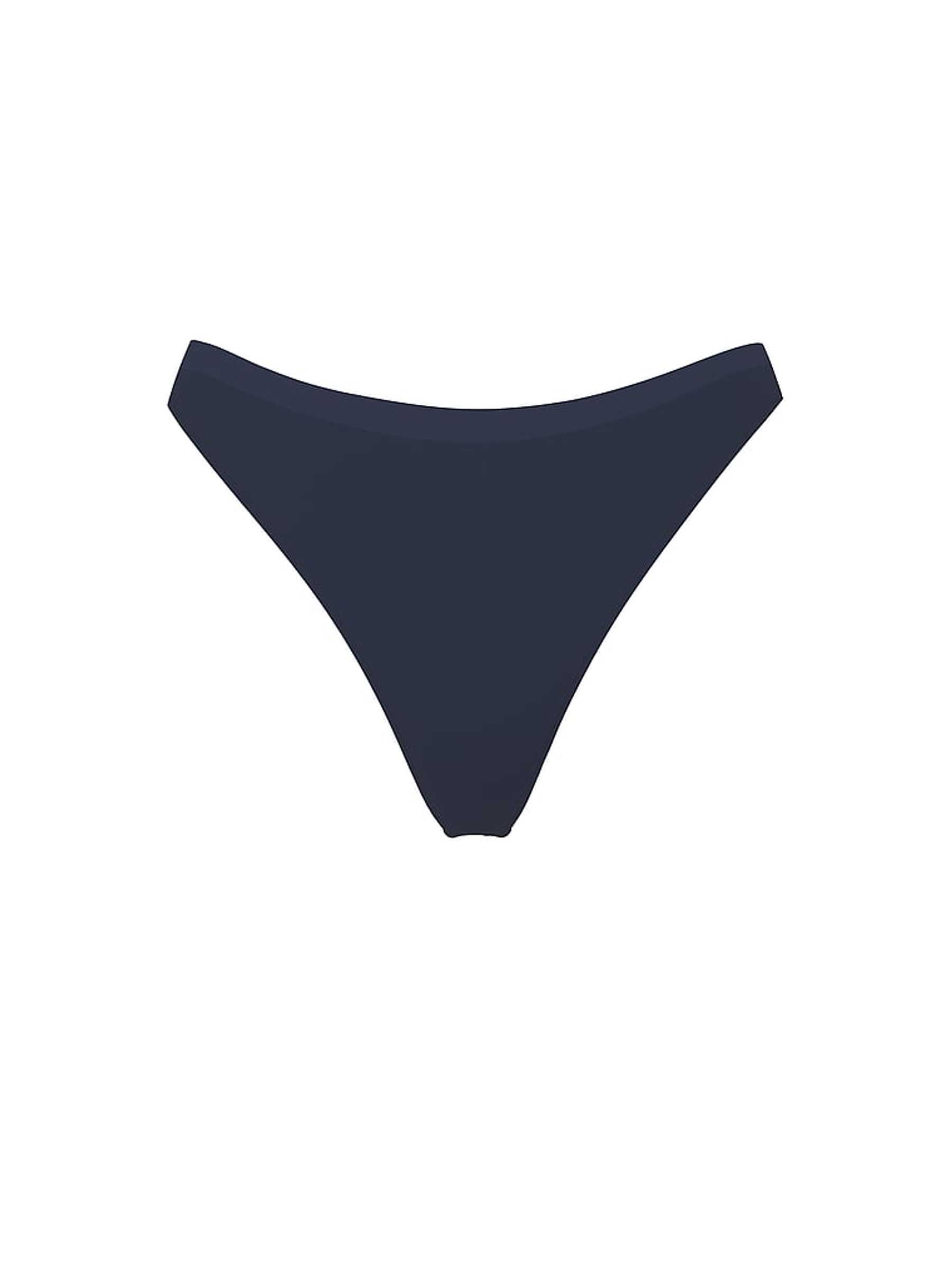 Noir Navy Blue Thong Seamless Scoop Thong Knickers - Image 3 of 3