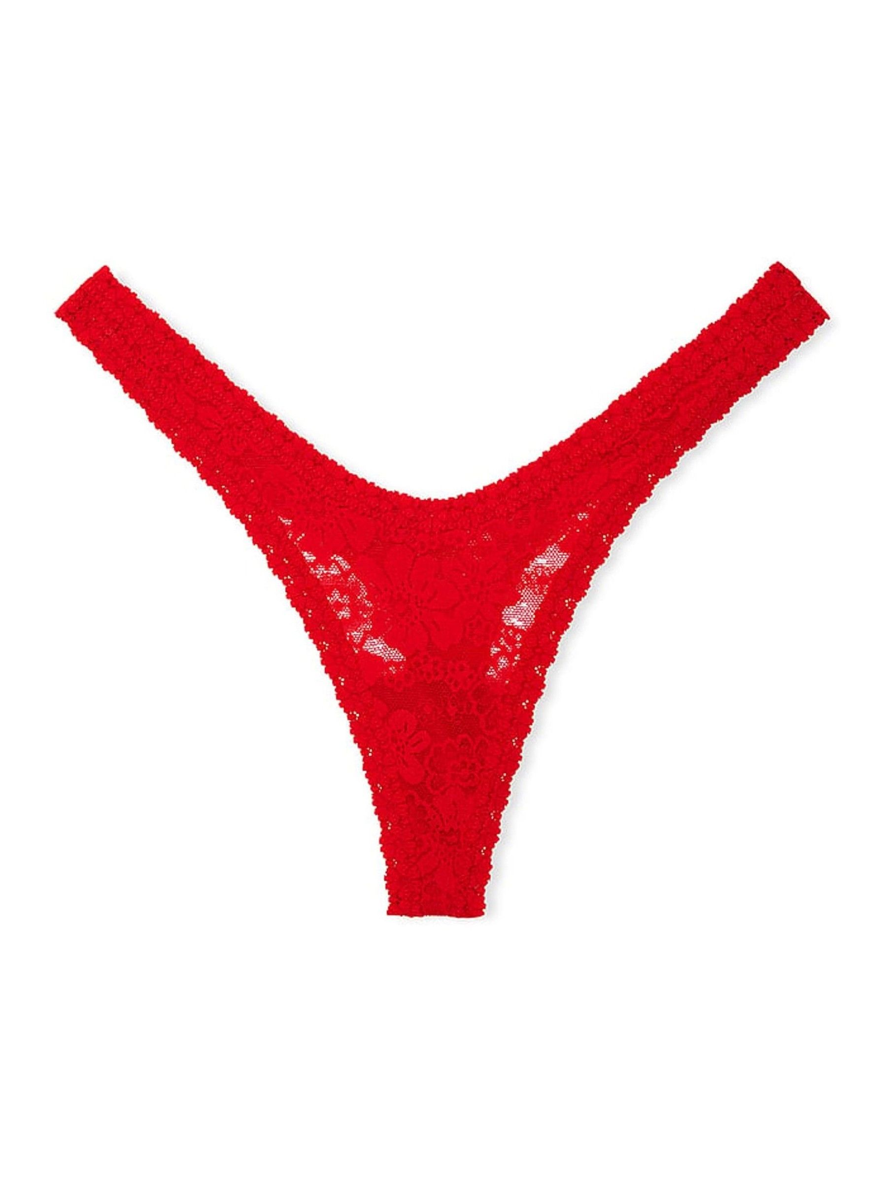 Red Pepper Mini Scoop Thong Floral Lace Knickers - Image 3 of 4