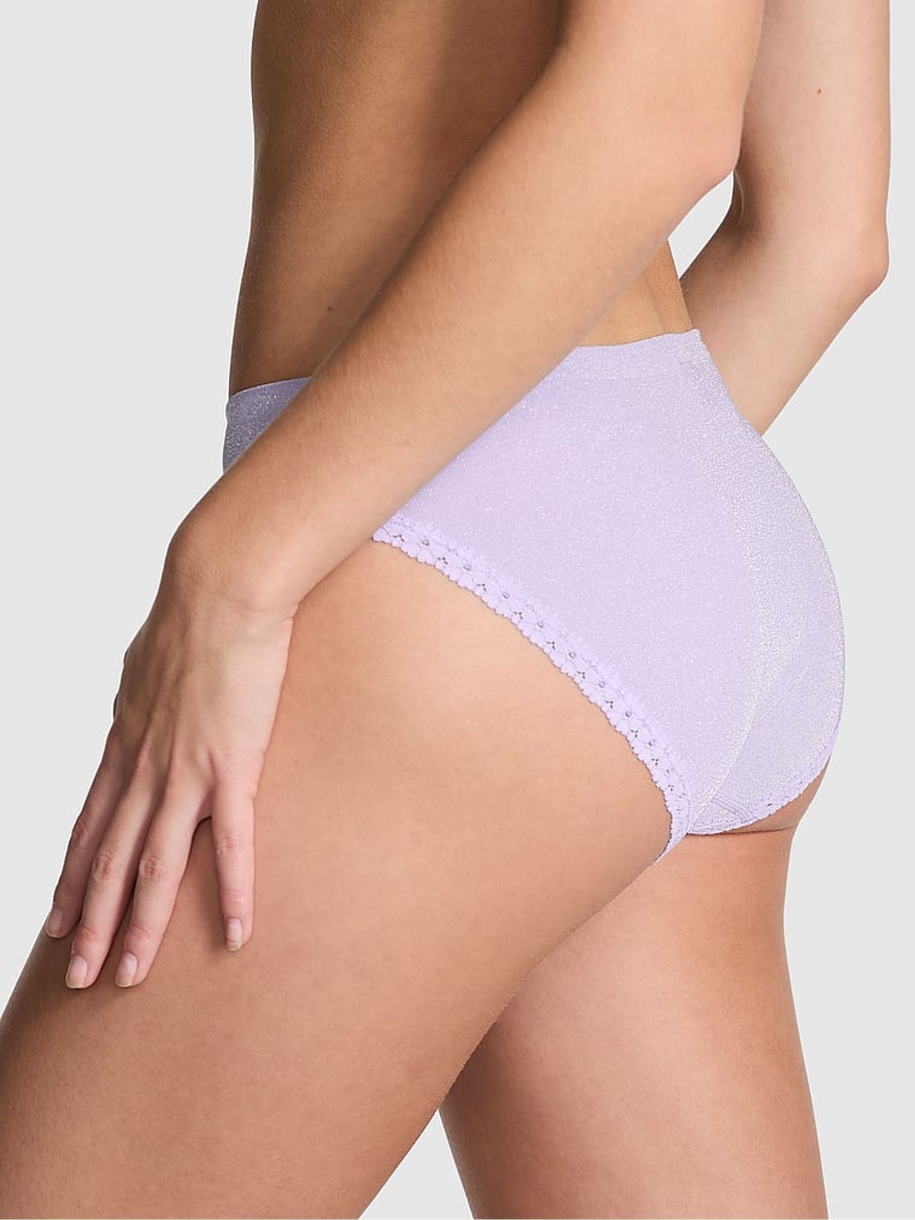 Purple Cloud Bikini Seamless Scoop Thong Knickers - Image 2 of 3