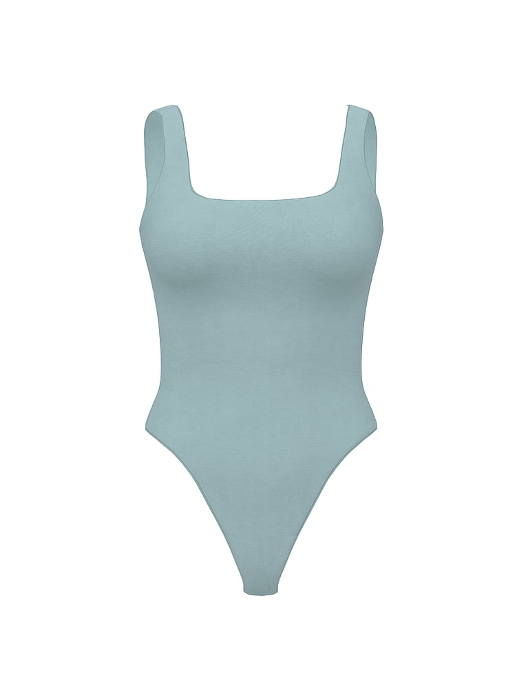 Jupiter Blue FeatherSoft™ Square Neck Tank Bodysuit - Image 1 of 2