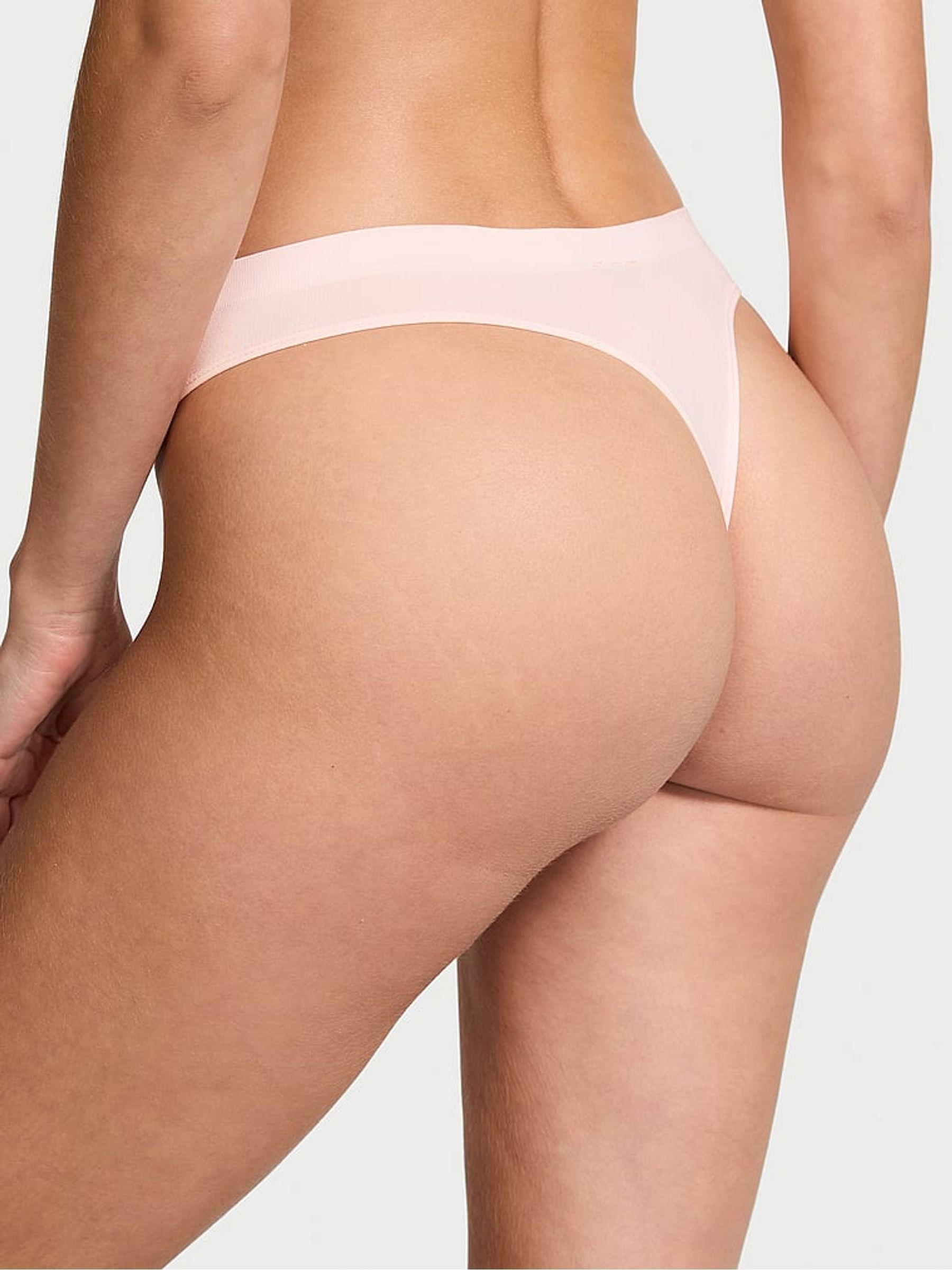 Purest Pink Thong Knickers - Image 2 of 3