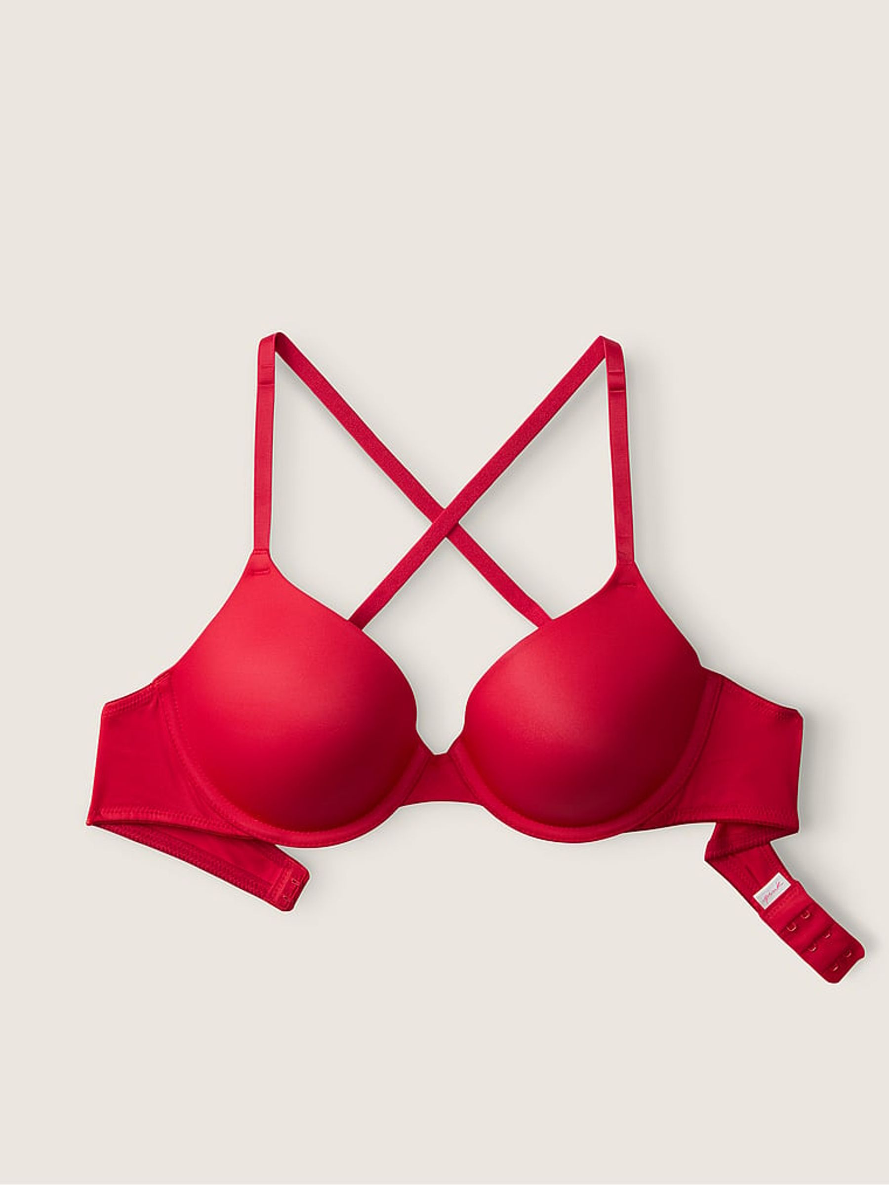 Red Lightly Lined Demi Bra - Image 4 of 5