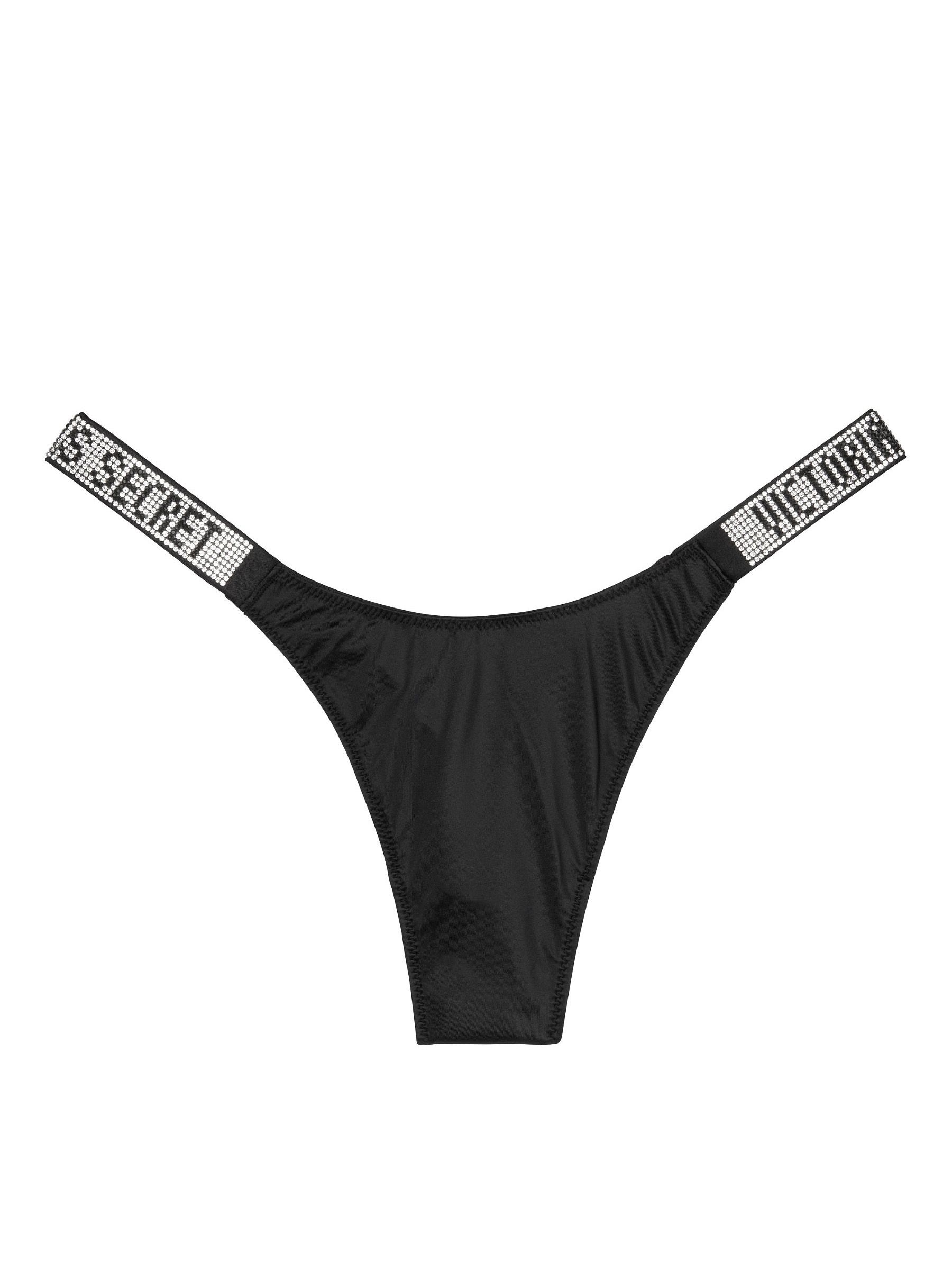 Black Shine Strap Knickers - Image 7 of 7