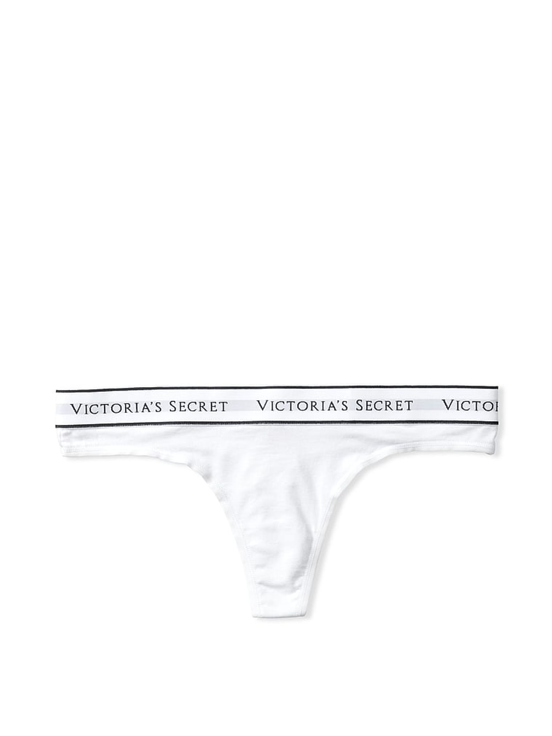White Thong Logo Knickers - Image 3 of 3 White Thong Logo Knickers - Image 3 of 3