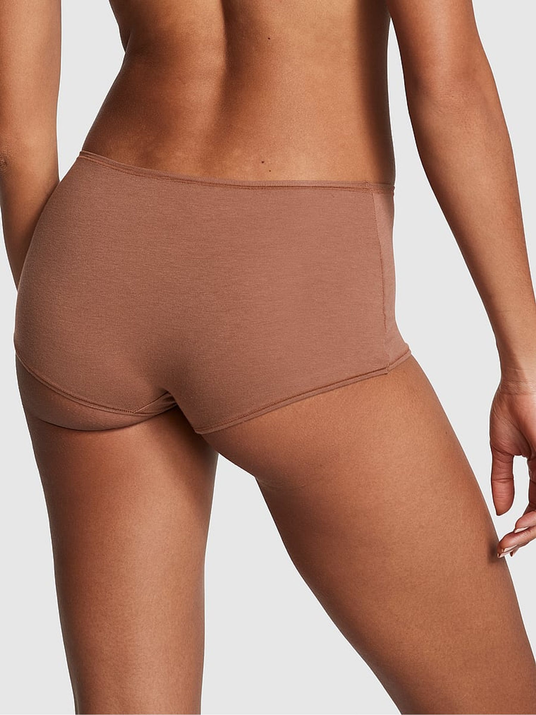 Caramel Nude Short Cotton Knickers - Image 2 of 3