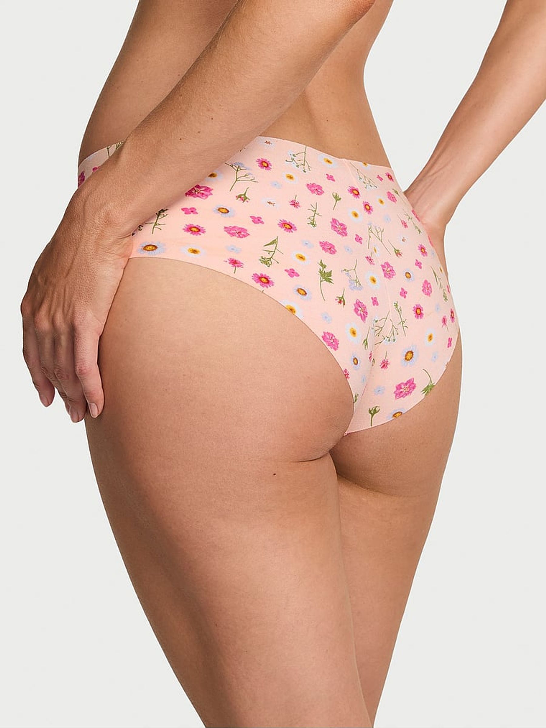 Purest Pink Floral Cheeky Knickers - Image 2 of 3