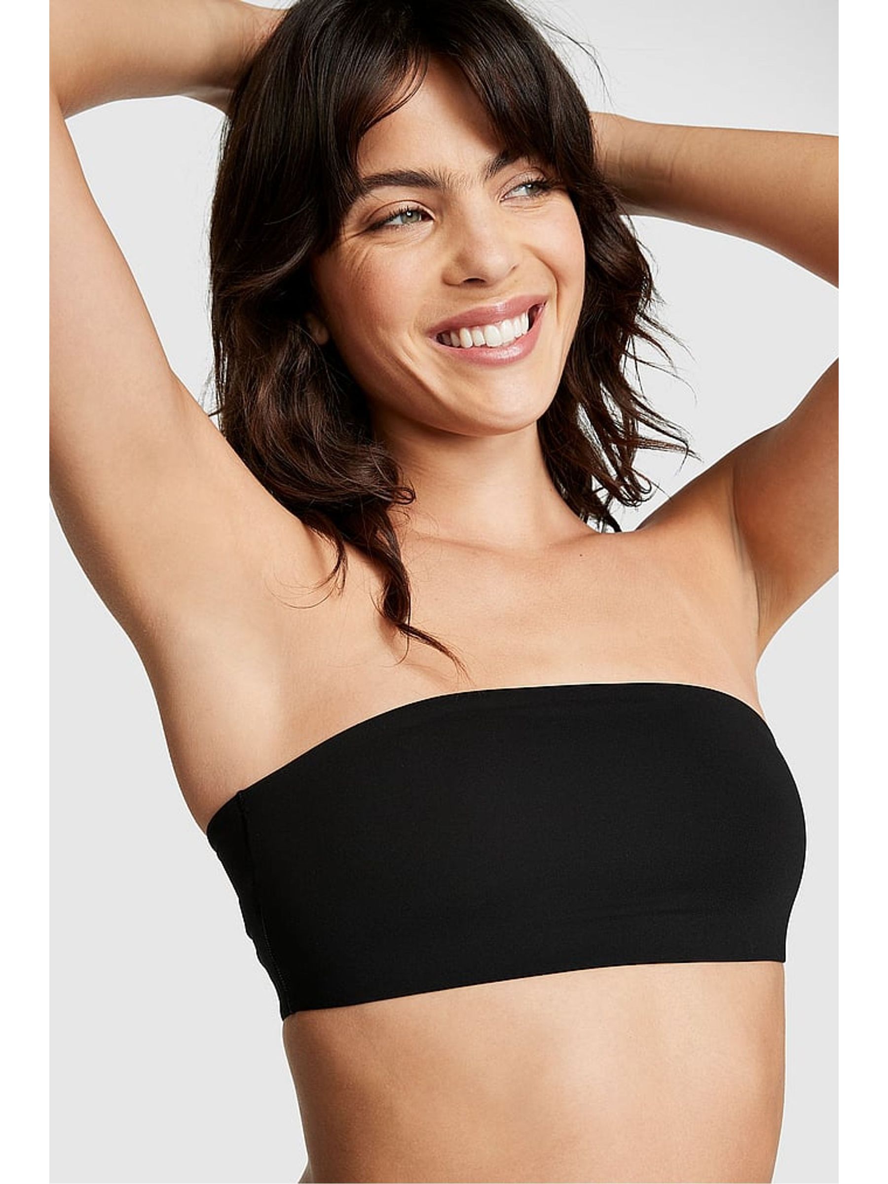 Black Bandeau Stretch Bralette - Image 1 of 3