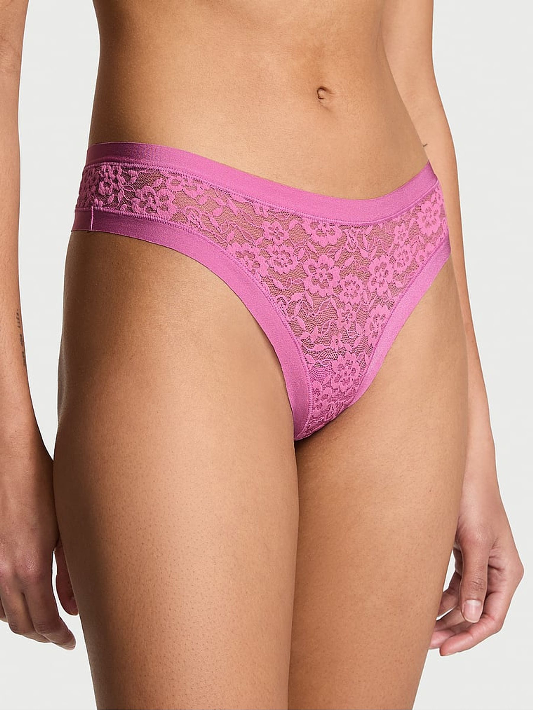 Cocktail Purple Thong Lace Knickers Victoria's Secret Ireland