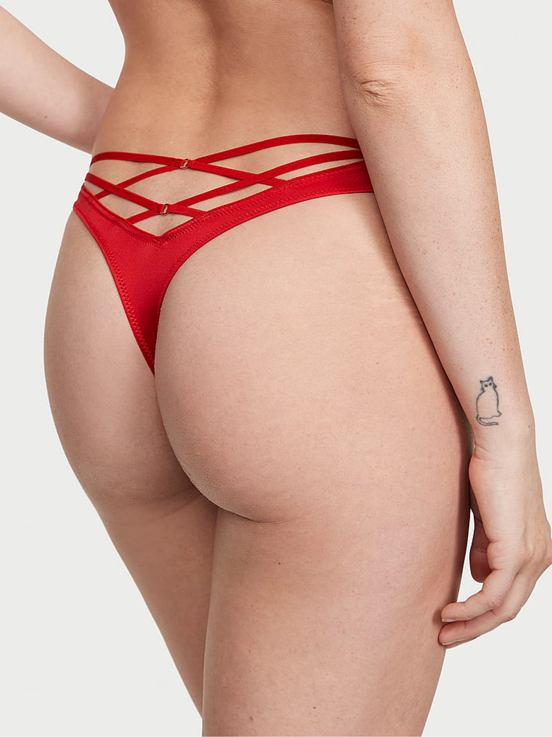 Lipstick Red Thong Knickers - Image 2 of 3