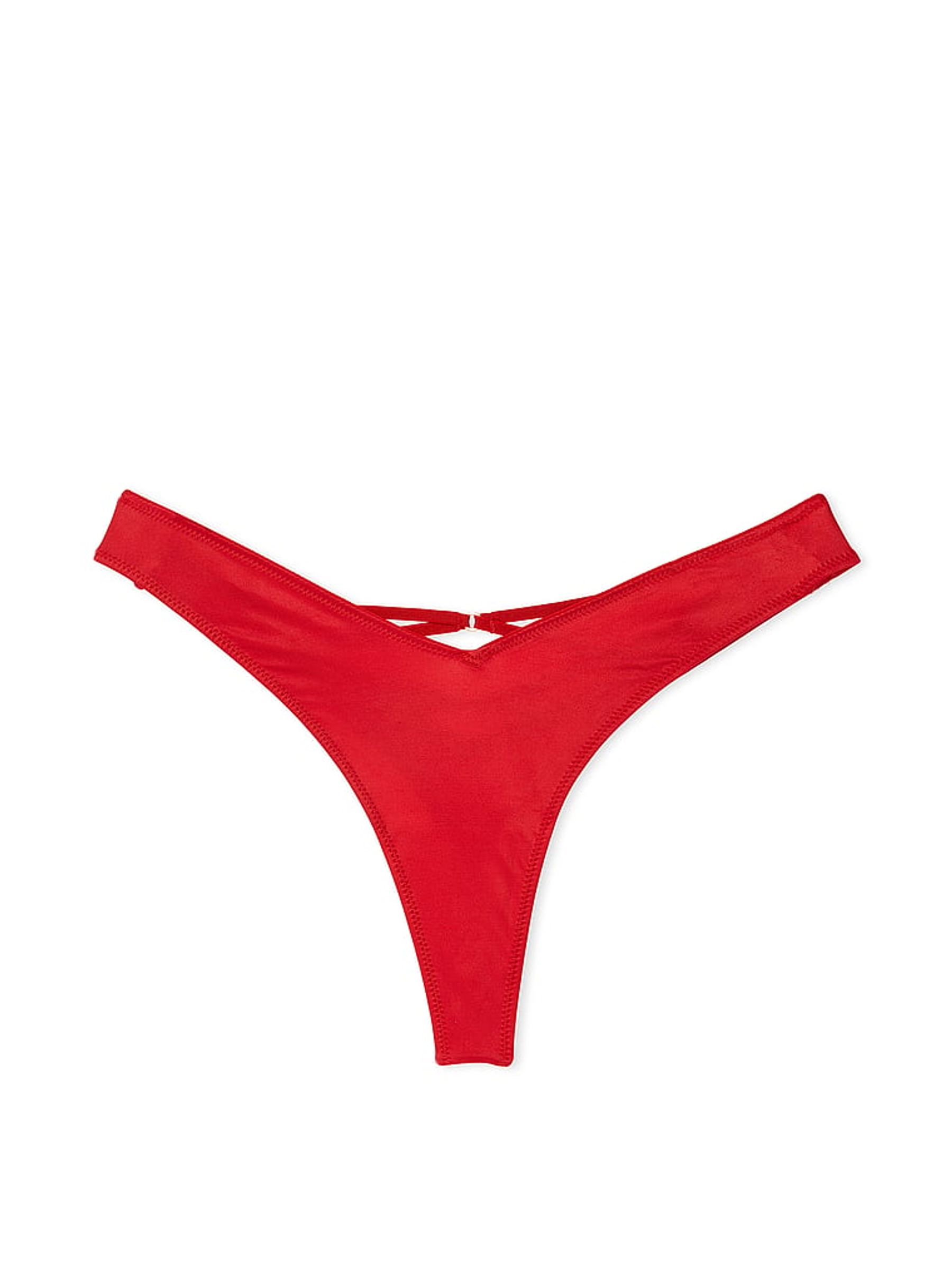 Lipstick Red Thong Knickers - Image 3 of 3 Lipstick Red Thong Knickers - Image 3 of 3