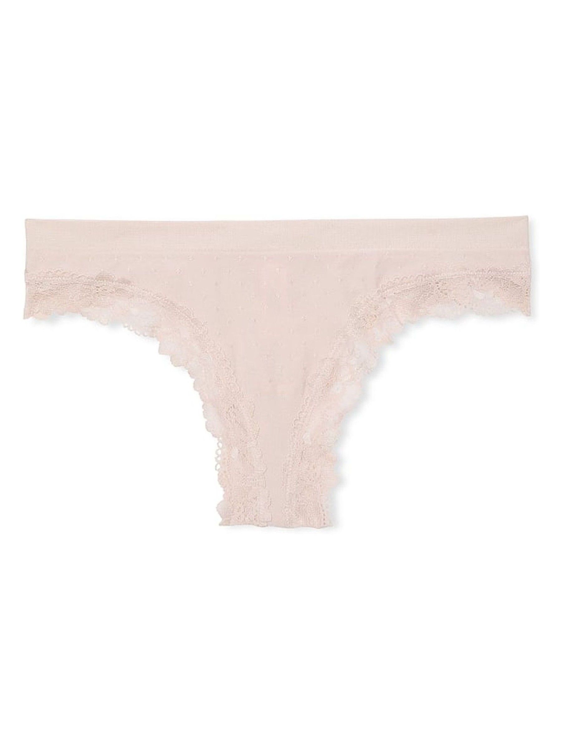 Glaze Nude Thong Lace Trim Knickers - Image 3 of 3