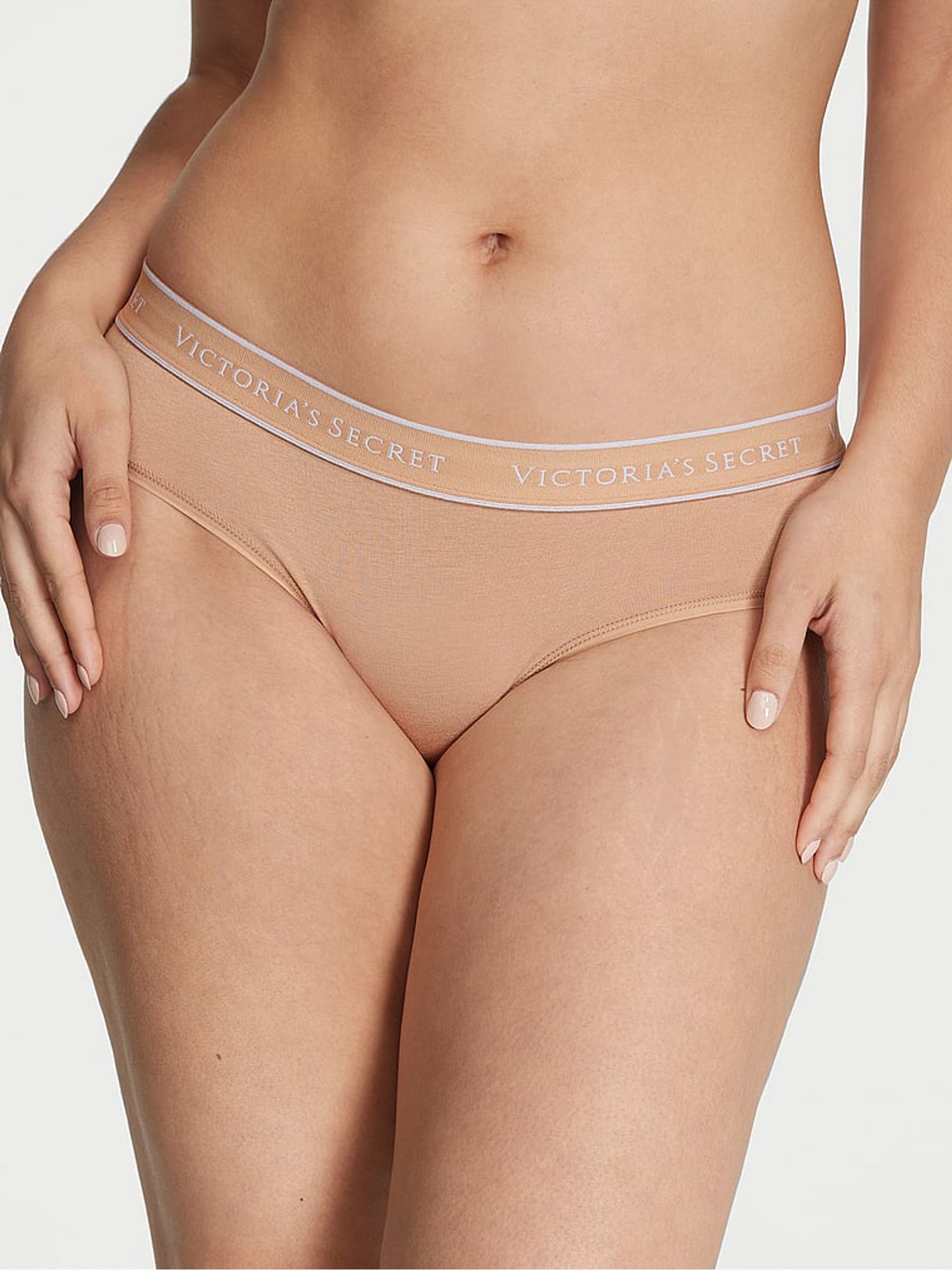 White/Pink/Nude/Black 7 Pack Logo Knickers - Image 3 of 4
