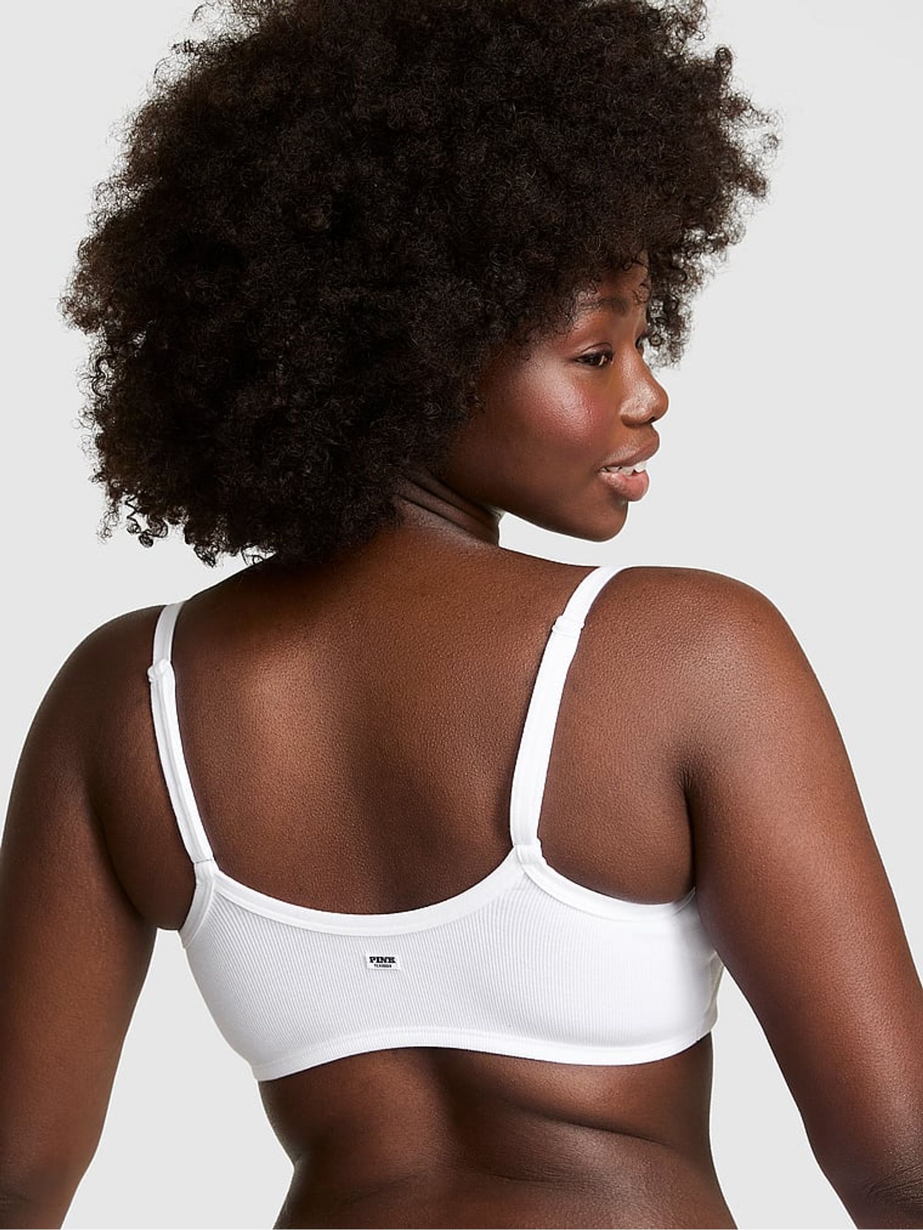 White Bralette Scoop Bralette - Image 2 of 3