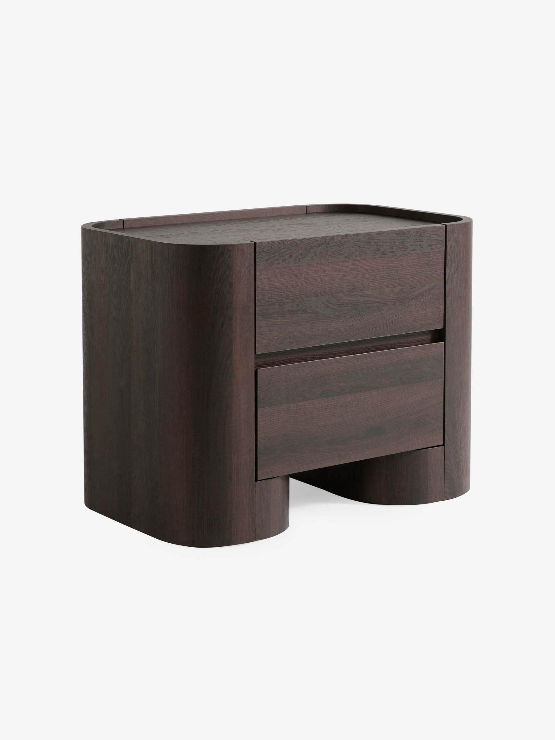 Kain Bedside Table in Dark Wood Effect - Image 4 of 5